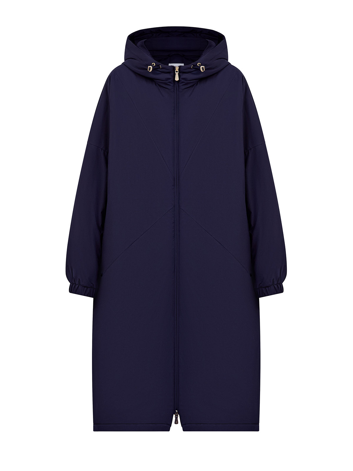 Удлиненная куртка-парка из влагозащитного нейлона 128610₽