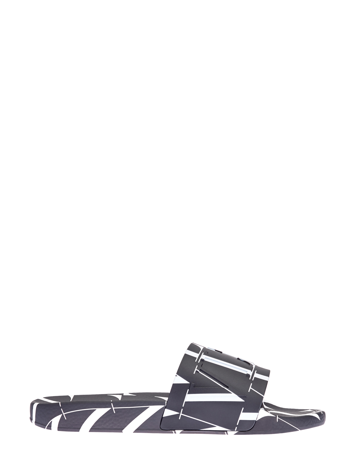 Шлепанцы с объемным принтом VLTN Times VALENTINO GARAVANI, цвет черный, размер 40;41;42;43;44;45;46 - фото 1