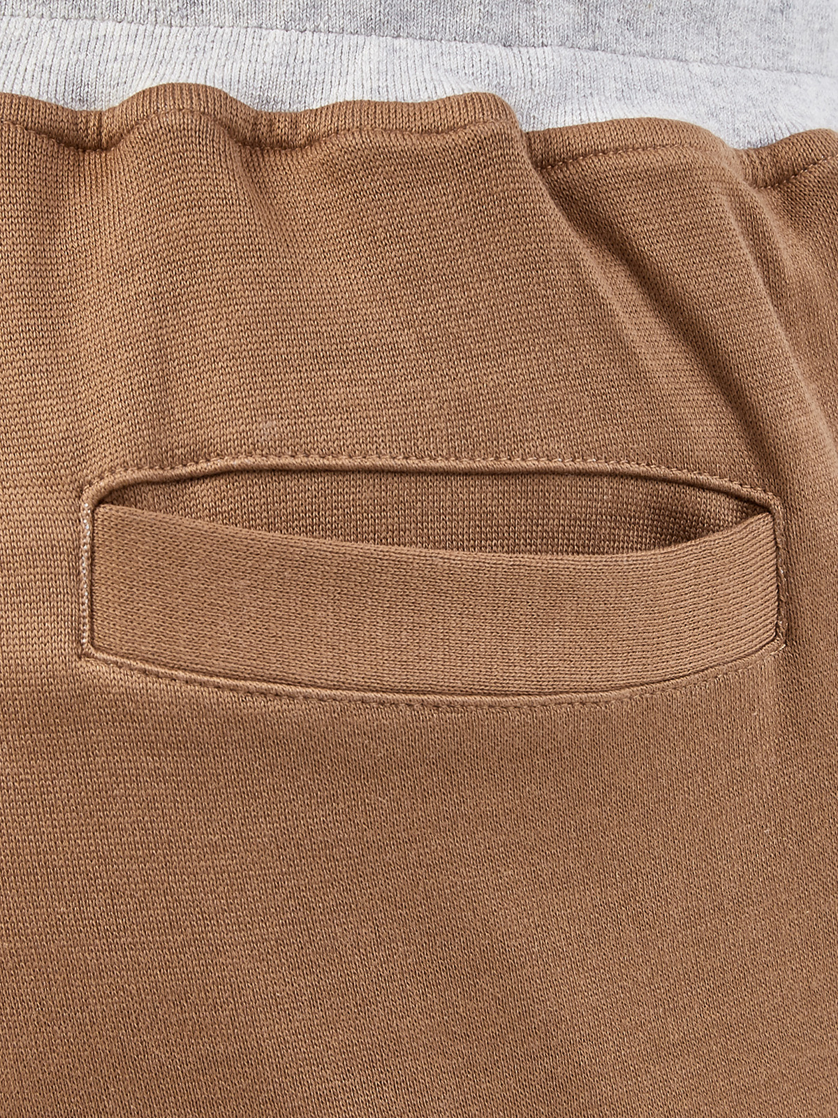 Хлопковые брюки в спортивном стиле с контрастными кромками ELEVENTY, цвет коричневый, размер 48;50;52;54 - фото 6