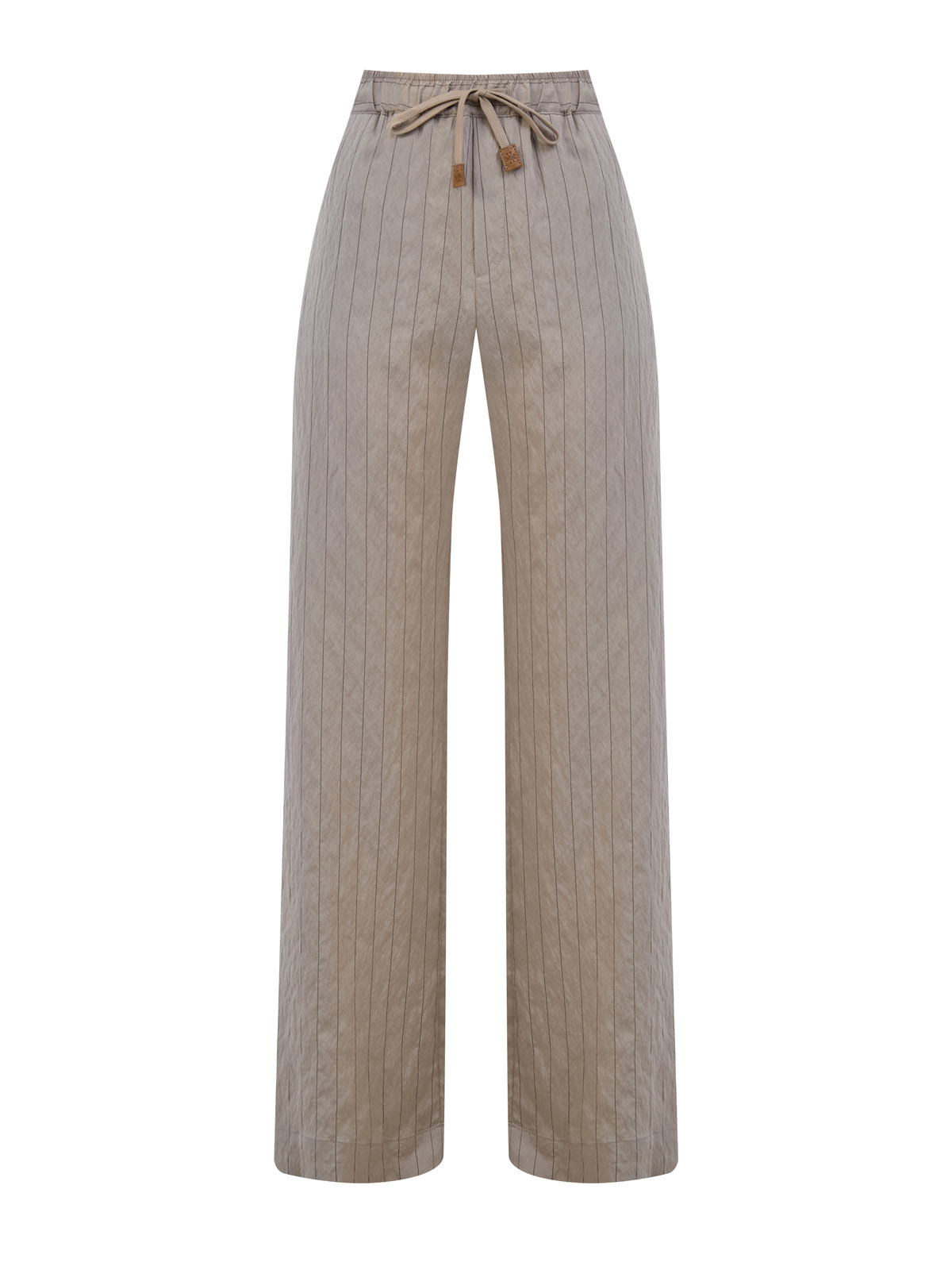 

Широкие брюки Julianne из парфюмированного поплина с кулиской, Бежевый, Широкие брюки Julianne из парфюмированного поплина с кулиской