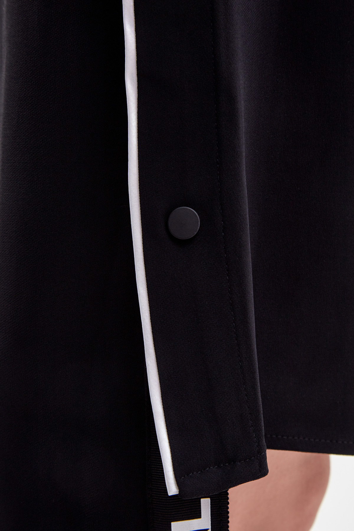 Платье-свитшот из плотной ткани с разрезами по бокам KARL LAGERFELD, цвет черный, размер XL - фото 3