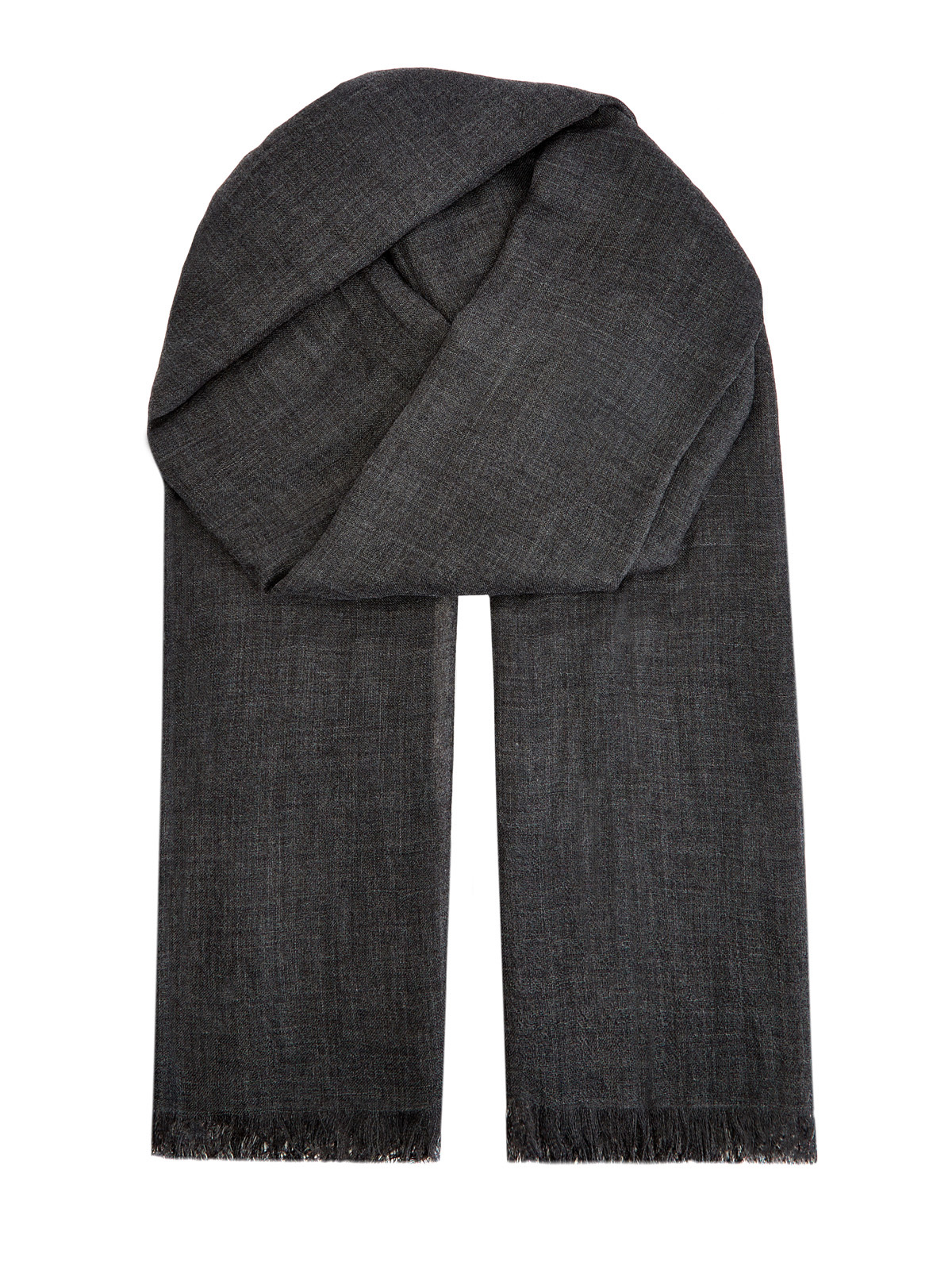Тонкий шарф из кашемира и шелка Diamante BRUNELLO CUCINELLI, цвет серый, размер M;L