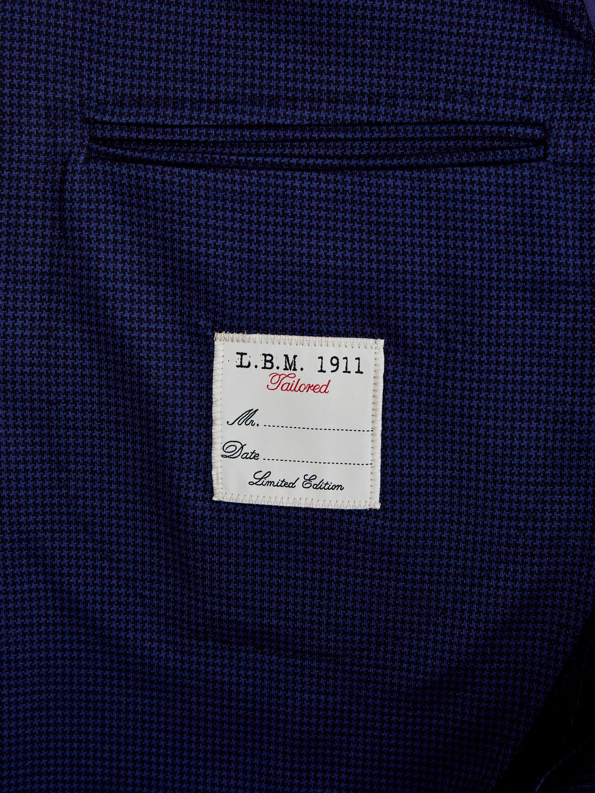 Пиджак ручной работы с микро-узором в клетку L.B.M. 1911, цвет синий, размер 50;52;54;56;58;48 - фото 7