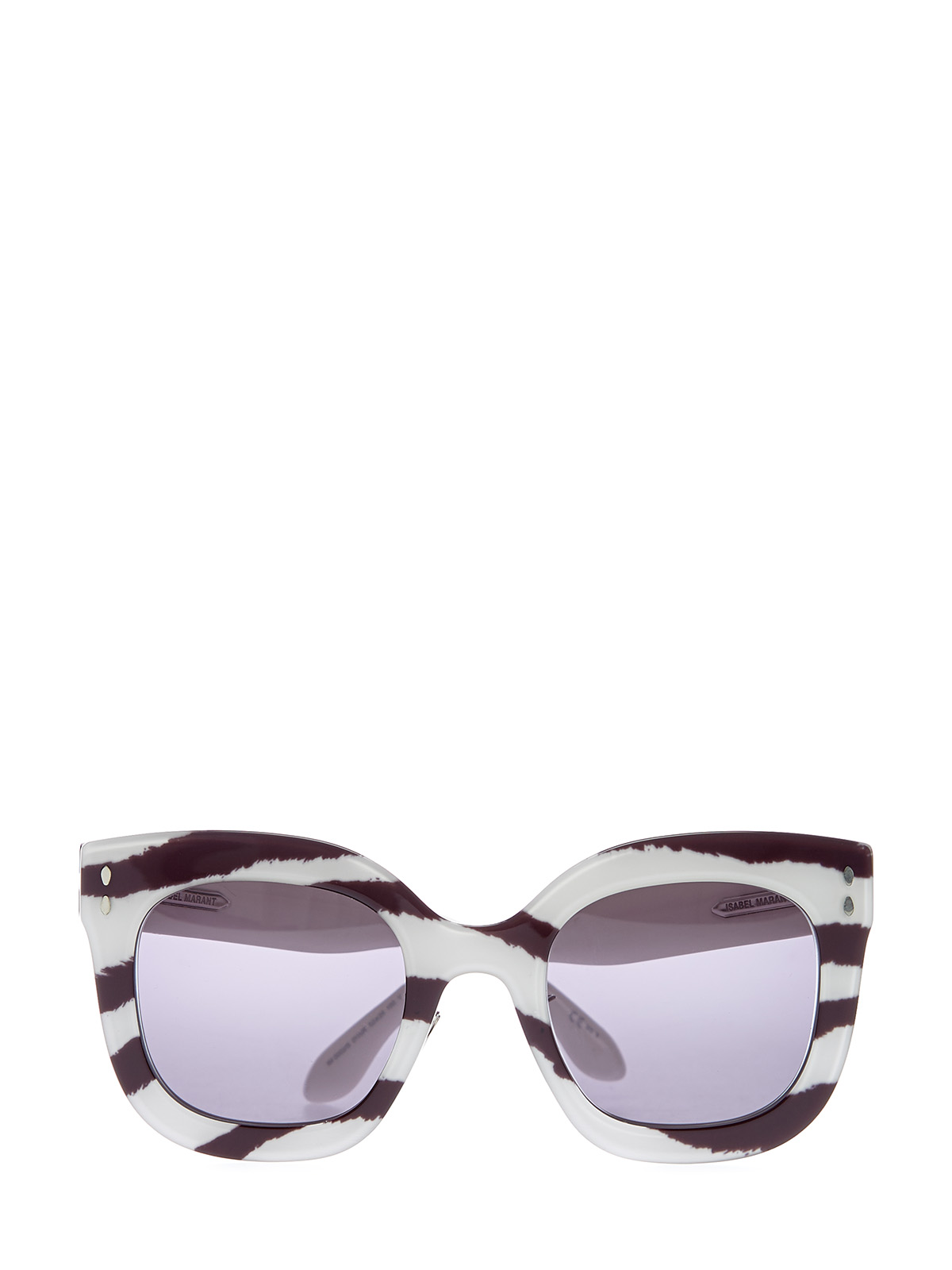 Солнцезащитные очки-oversize с анималистичным принтом Isabel Marant(sunglasses), цвет черно-белый