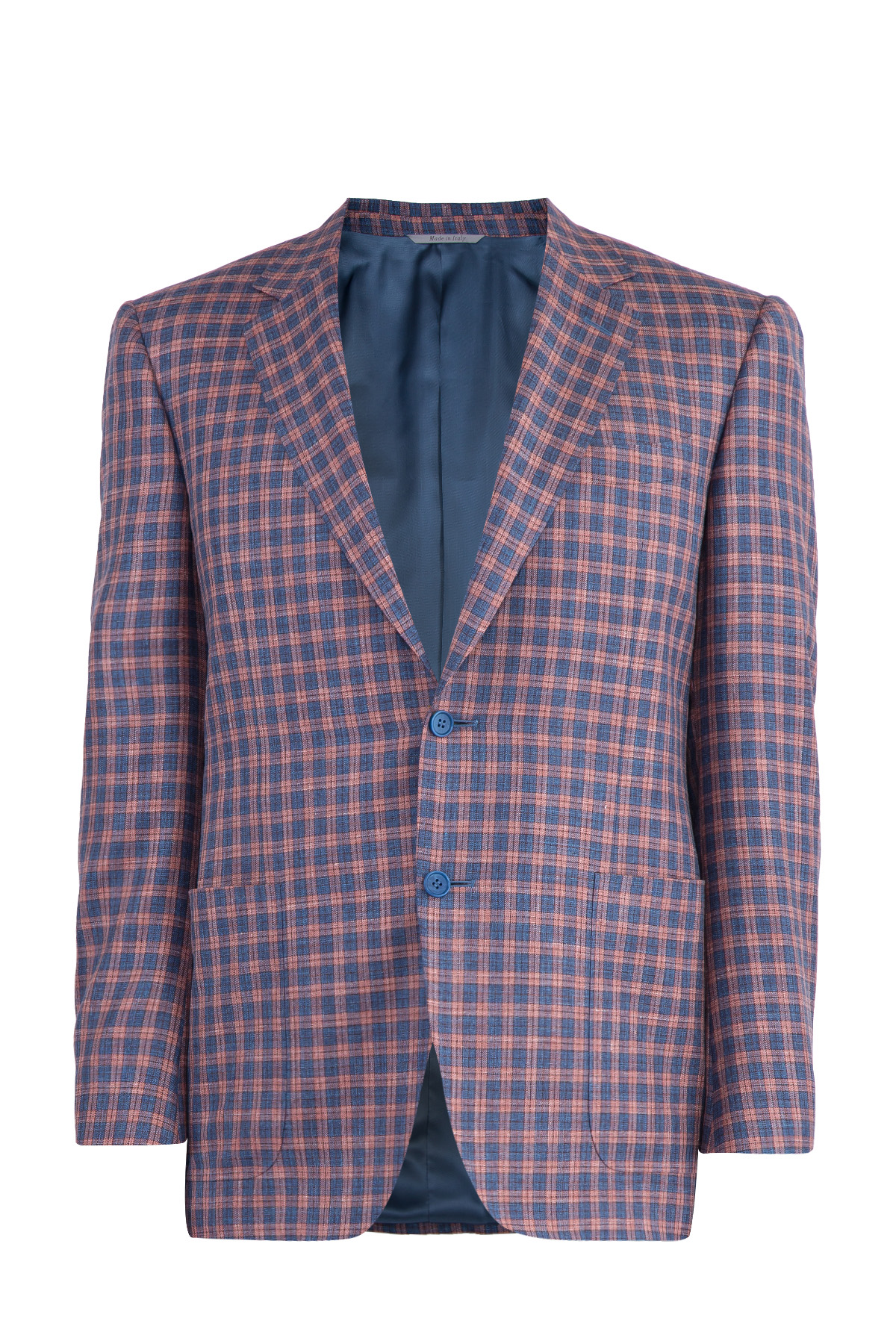 Блейзер с накладными карманами в стиле casual CANALI, цвет мульти, размер 48;50;52