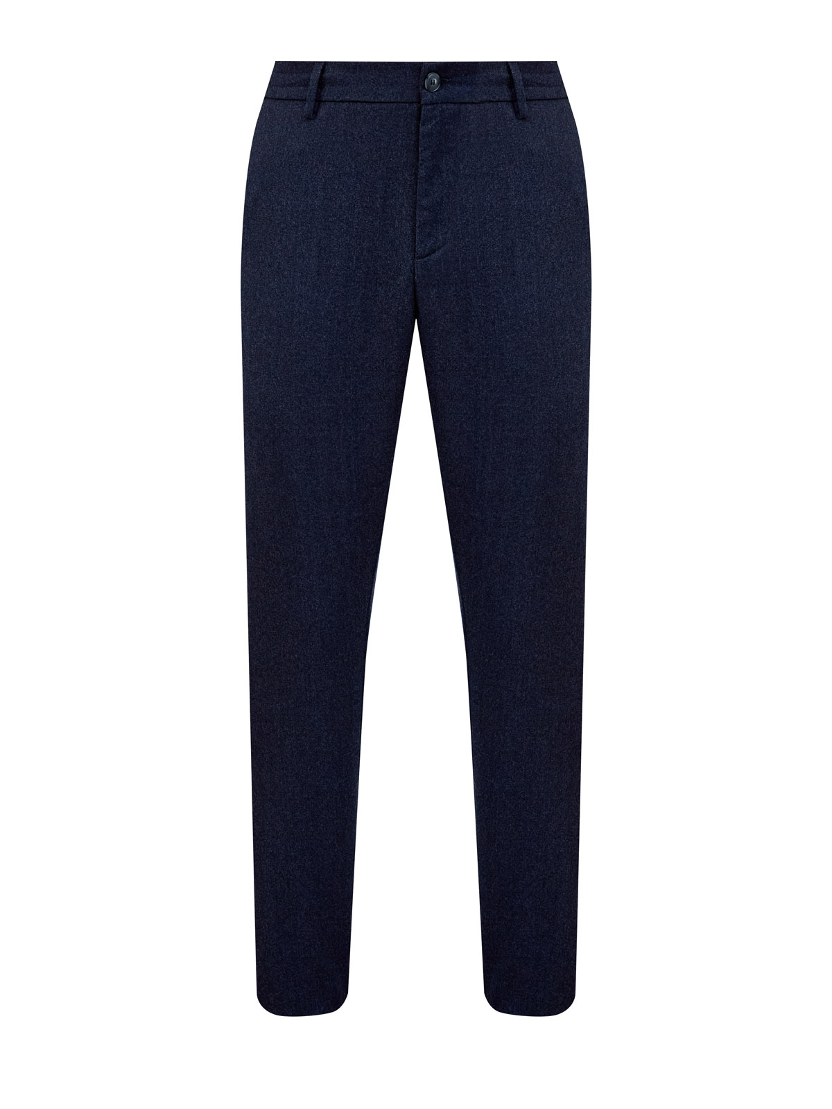 

Брюки из меланжевой шерсти с замшевыми деталями, Синий, Брюки из меланжевой шерсти с замшевыми деталями