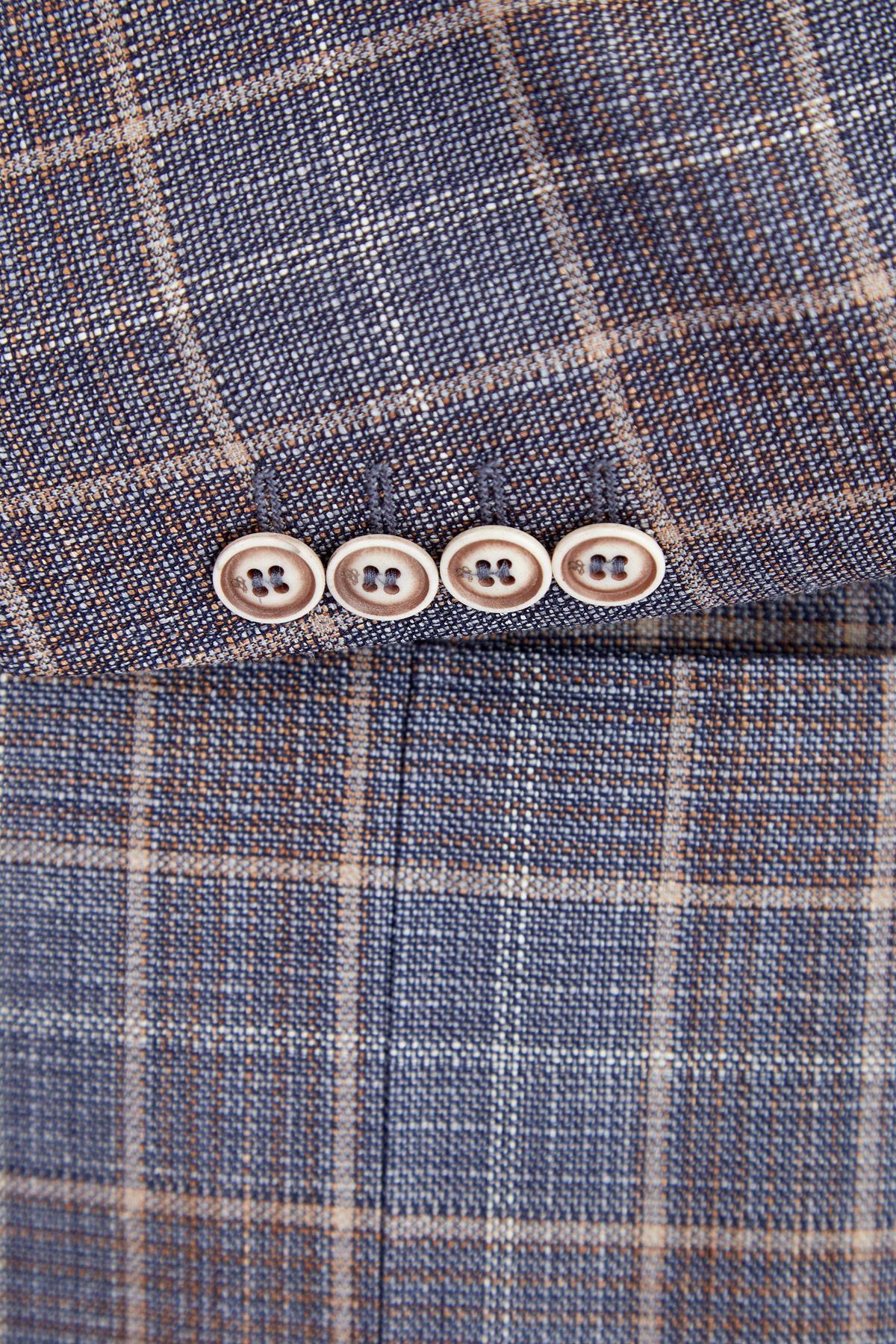 Пиджак из фактурной шерстяной ткани с волокнами льна CANALI, цвет мульти, размер 50;52;54;56 - фото 5
