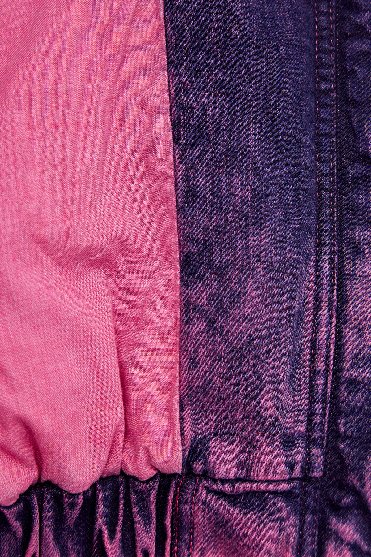Объемная джинсовая куртка из органического хлопка STELLA McCARTNEY, цвет розовый, размер 36 - фото 7