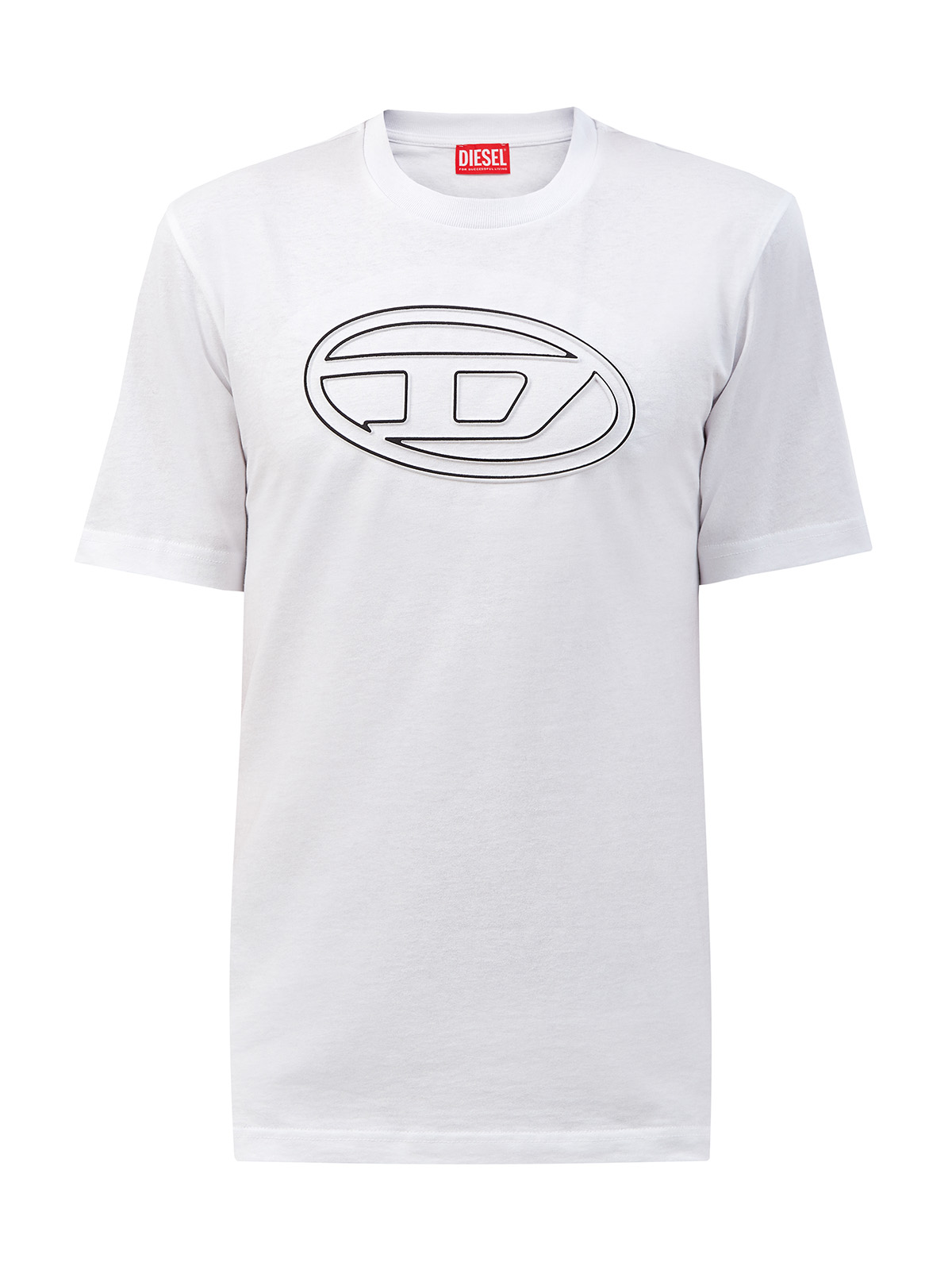 Хлопковая футболка T-Just с макро-логотипом Oval D