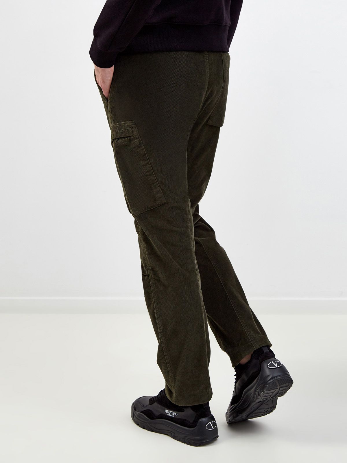 Вельветовые брюки в стиле карго с линзой C.P. Company C.P.COMPANY, цвет зеленый, размер L;XL;M - фото 4