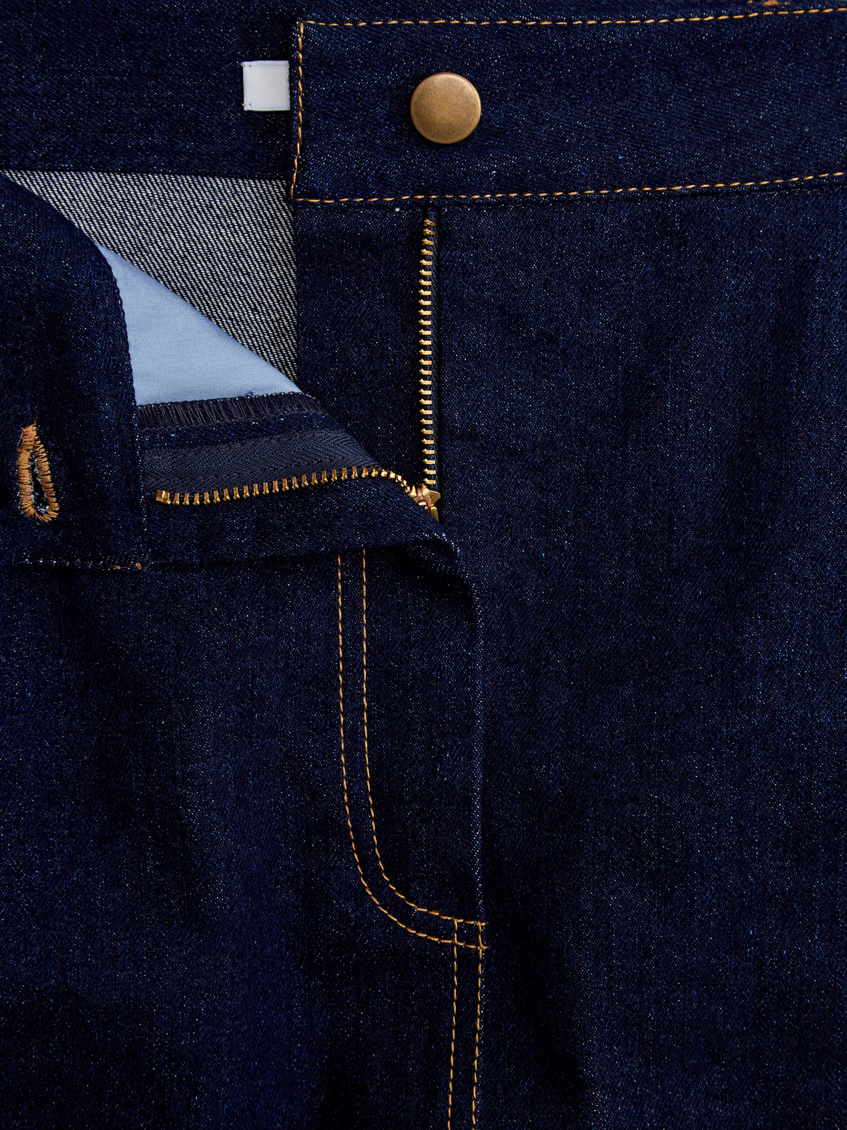 Джинсовая юбка-карандаш с декоративной прострочкой Vika 2.0, цвет синий, размер 42;44;40 - фото 6
