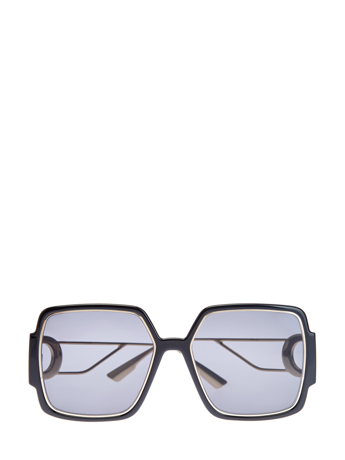Солнцезащитные очки 30Montaigne2 с логотипом CD на дужках DIOR (sunglasses) women, цвет черный, размер 5;5.5;6;6.5;7;7.5;8;9;10