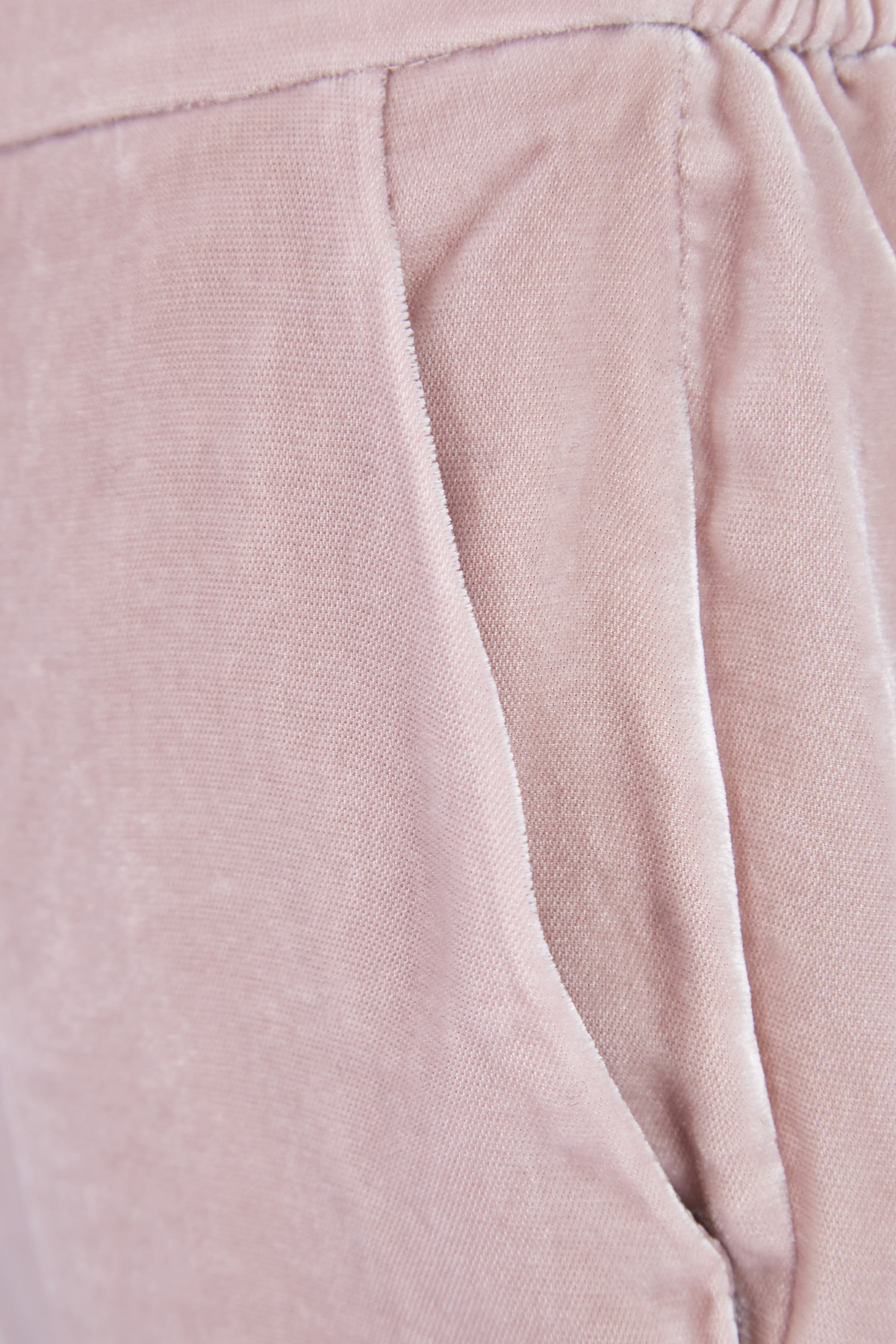 Брюки-джоггеры из плотного бархата STELLA McCARTNEY, цвет розовый, размер 2XS;XS - фото 5