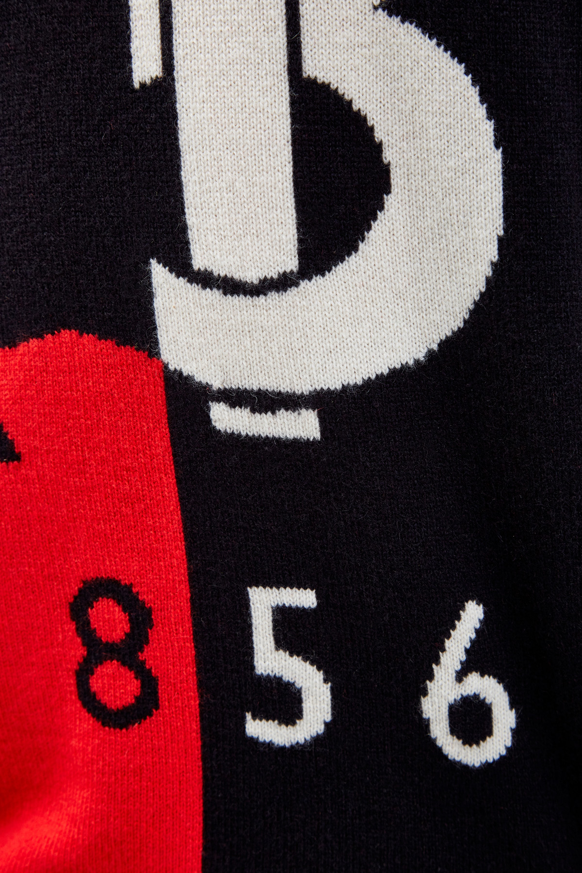 Кашемировый джемпер с макро-логотипом BURBERRY, цвет мульти, размер XL;M - фото 5