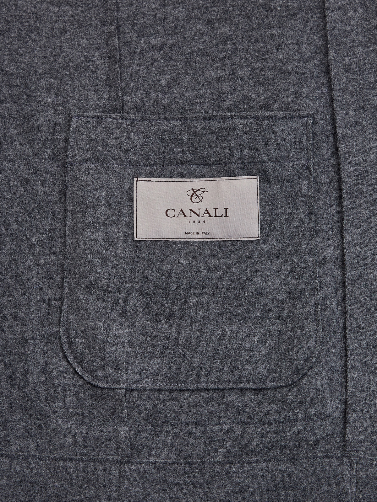Блейзер в стиле sprezzatura из плотной шерстяной ткани CANALI, цвет серый, размер 50;54;56 - фото 4