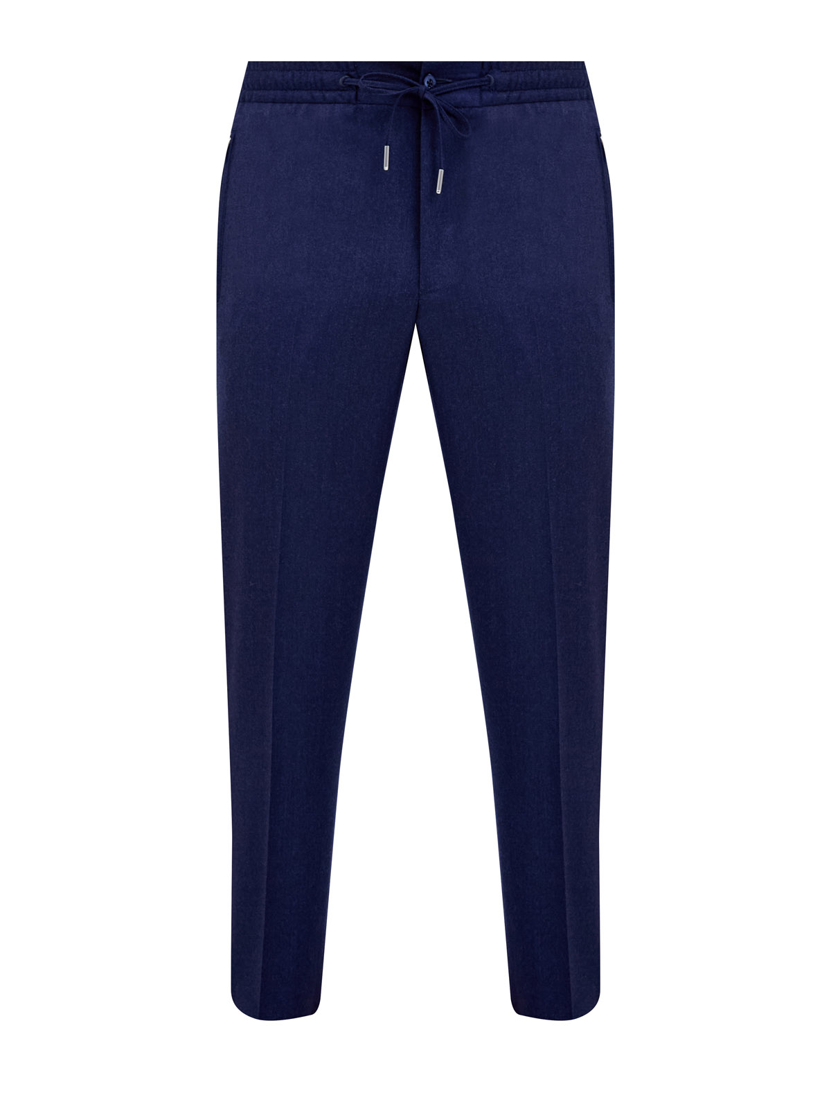 

Брюки из шерсти и кашемира с поясом на кулиске, Синий, Брюки из шерсти и кашемира с поясом на кулиске