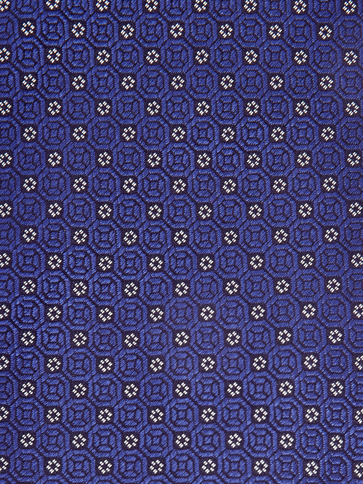 Галстук ручной работы из шелкового жаккарда CANALI, цвет синий, размер M - фото 3