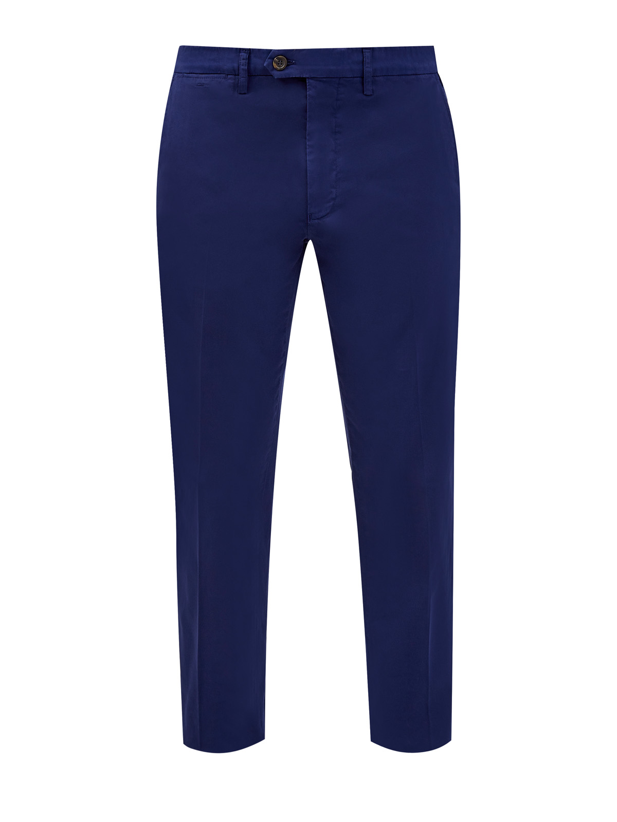 Хлопковые брюки-чинос в стиле casual CANALI, цвет синий, размер 52;56;58;60;50 - фото 1
