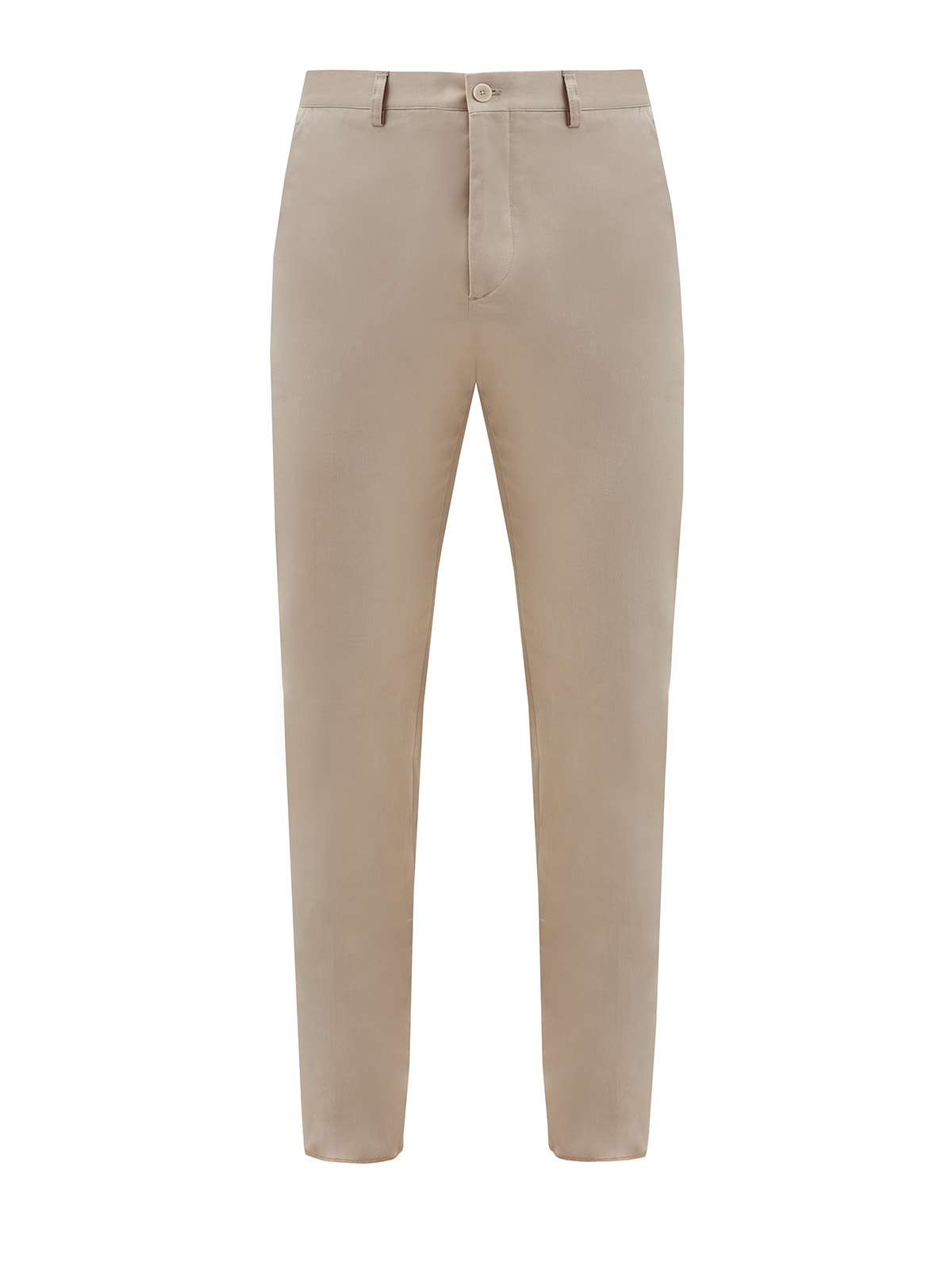Однотонные брюки из гладкого эластичного хлопка ETRO, цвет бежевый, размер 46;50;54;56;48 - фото 1