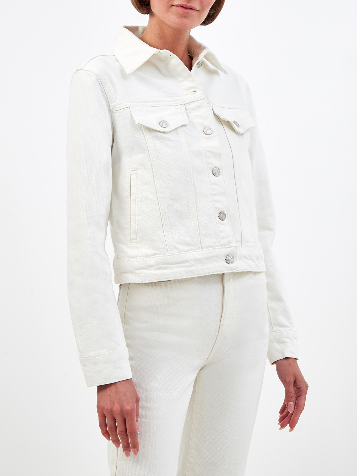 Куртка KARL X AMBER VALLETTA из органического денима KARL LAGERFELD, цвет белый, размер M;L;S - фото 3