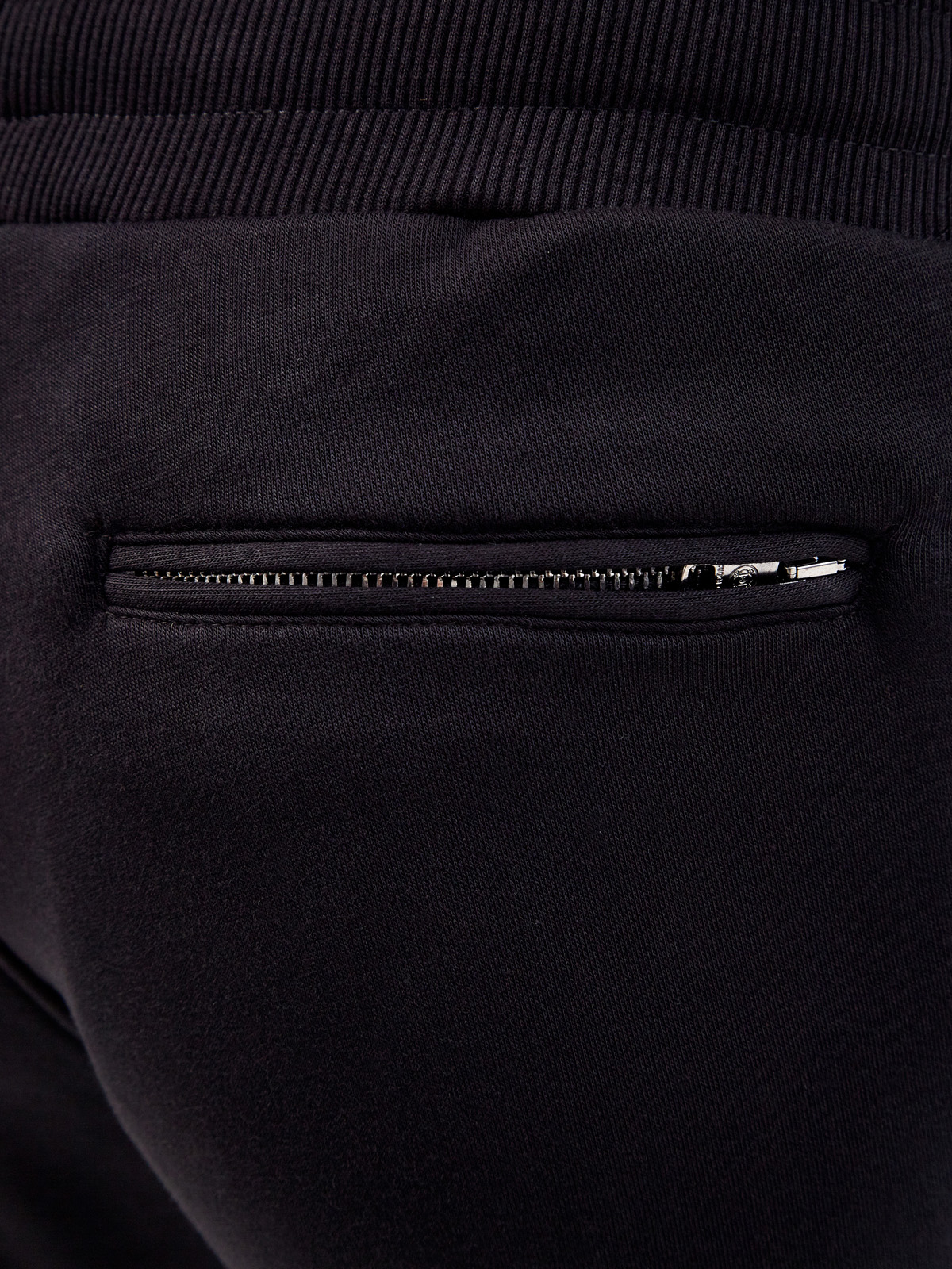Черный спортивный костюм из хлопкового футера CUDGI, размер M;L;XL;2XL;3XL - фото 7