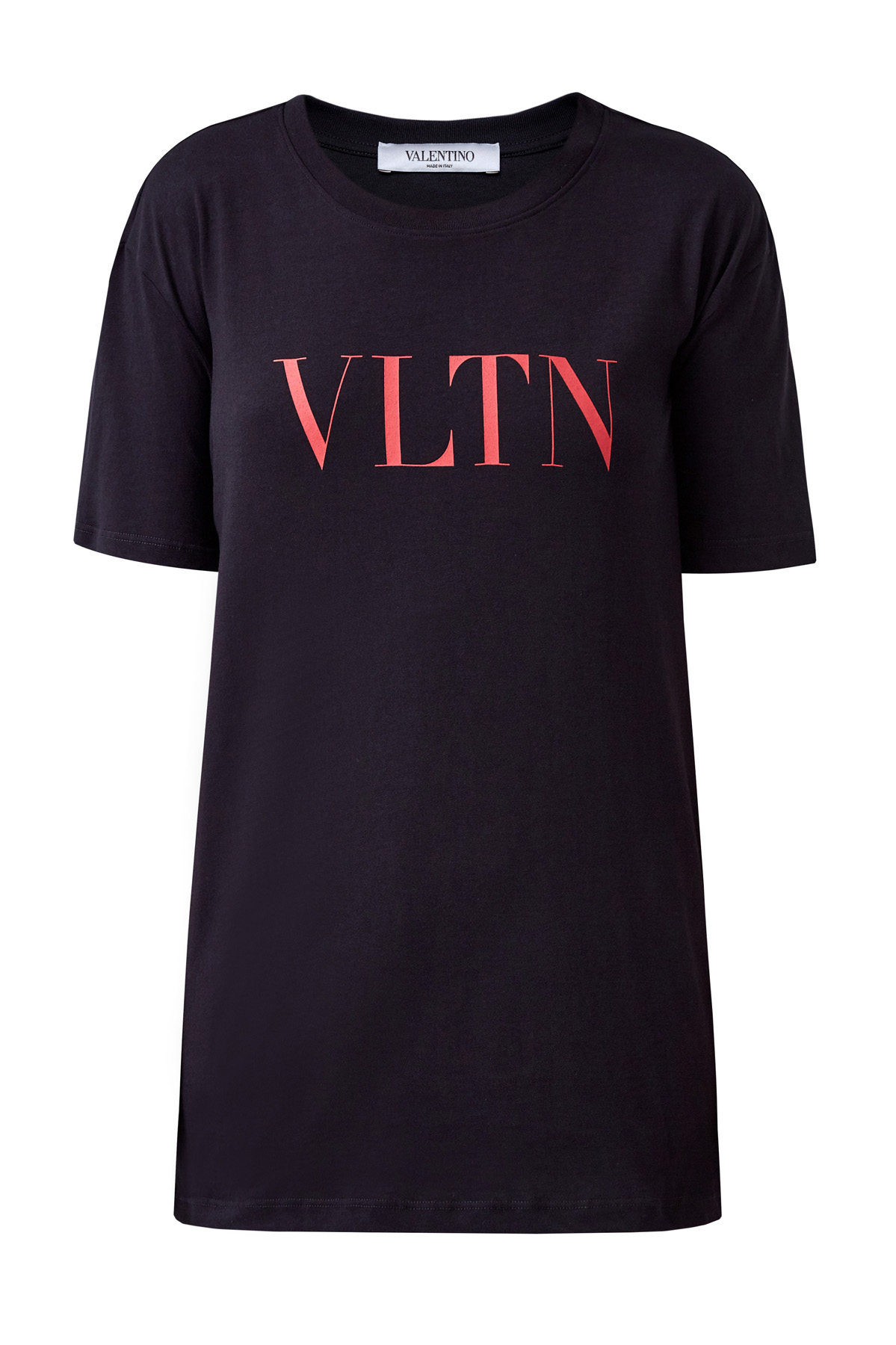 

Футболка-oversize из хлопка с логотипом VLTN, Черный, Футболка-oversize из хлопка с логотипом VLTN