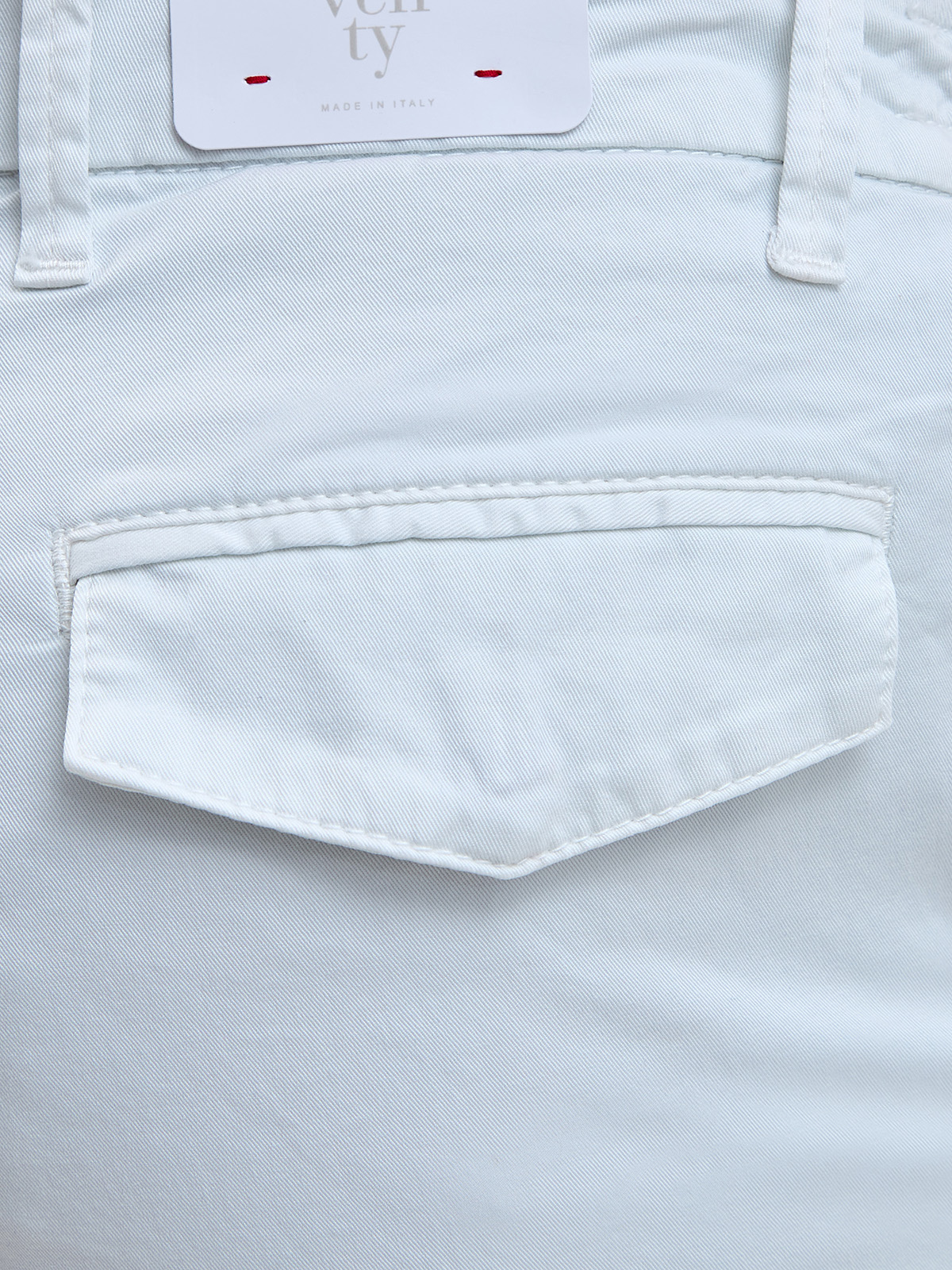 Шорты из эластичного хлопкового габардина с карманами-карго ELEVENTY, цвет белый, размер 48;50;52 - фото 5
