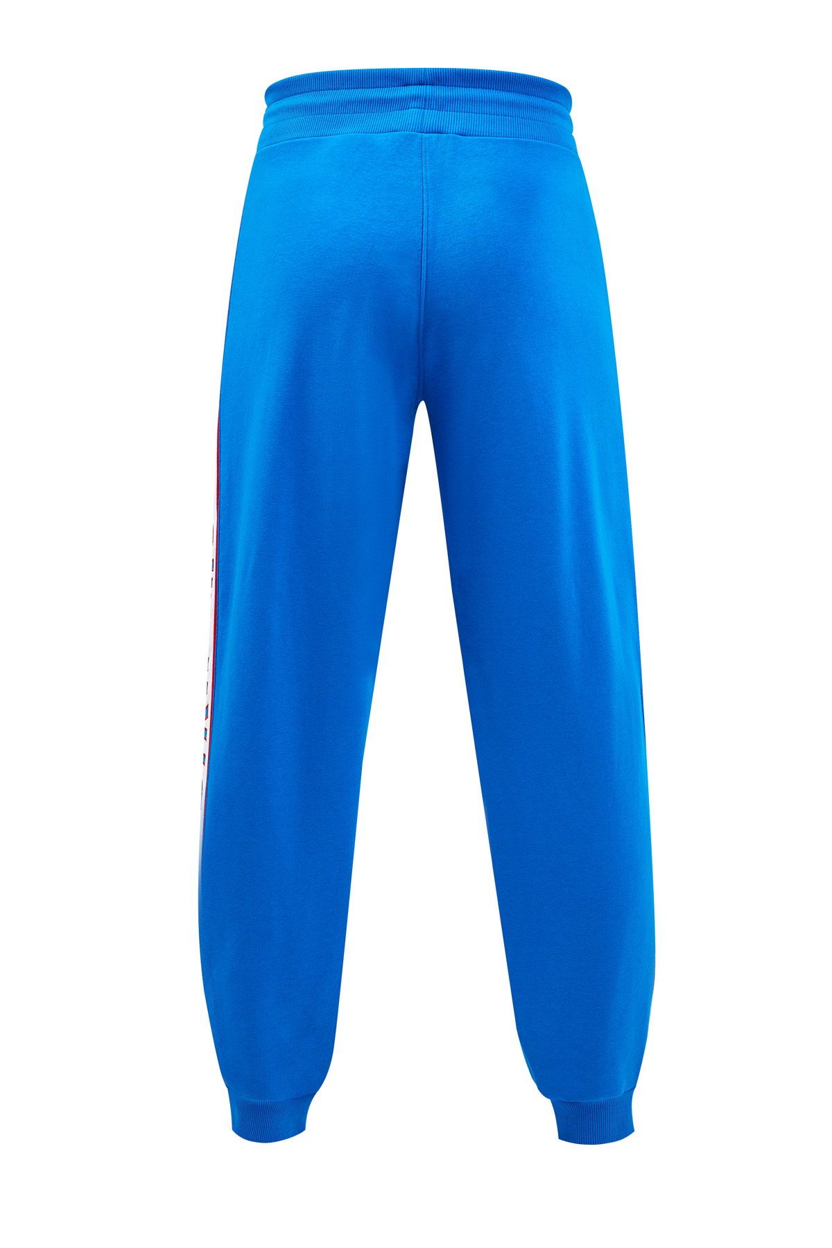 Хлопковые брюки-джоггеры из футера с лампасами BIKKEMBERGS, цвет синий, размер M;XL - фото 2