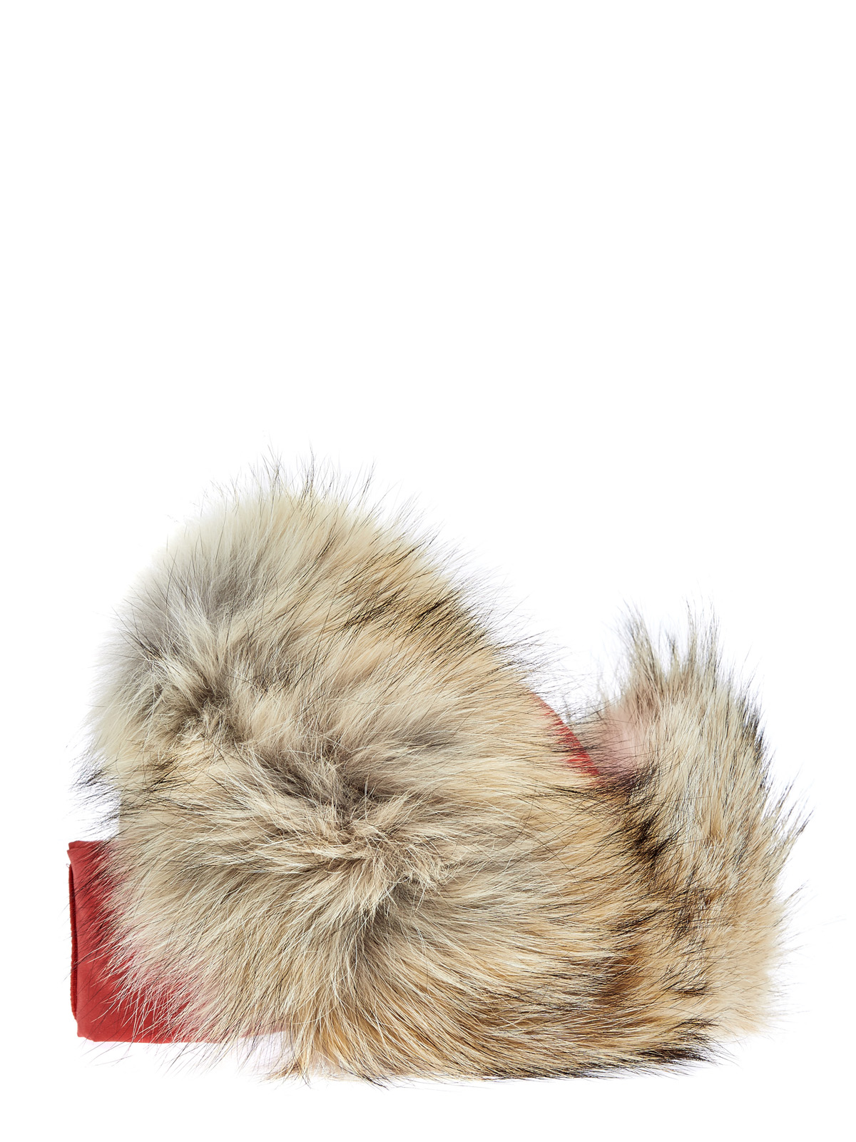 Шапка-трансформер с утеплителем из пуха и меховой отделкой CANADA GOOSE, цвет красный, размер S;L - фото 3