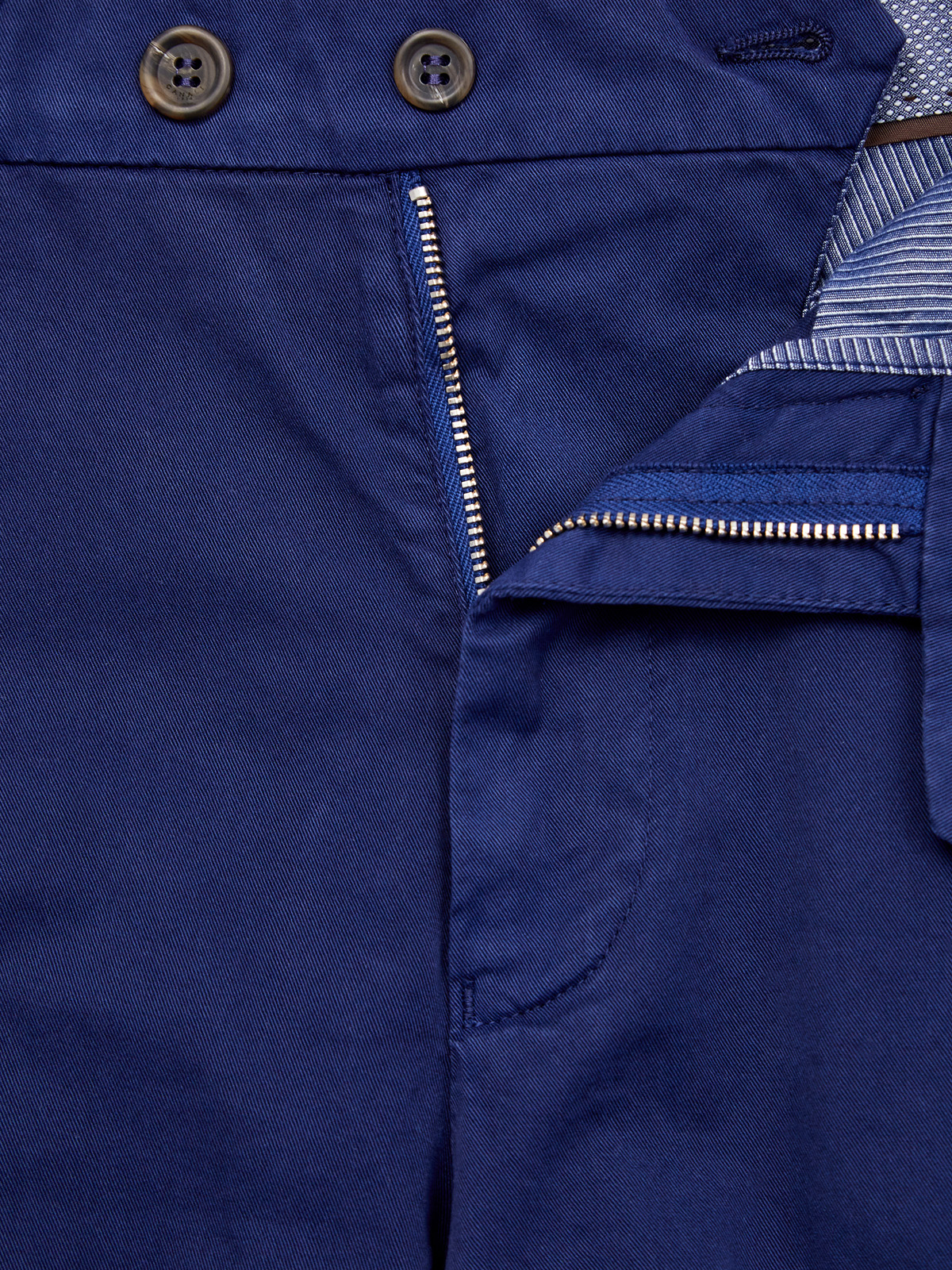 Хлопковые брюки-чинос в стиле casual CANALI, цвет синий, размер 52;56;58;60;50 - фото 7
