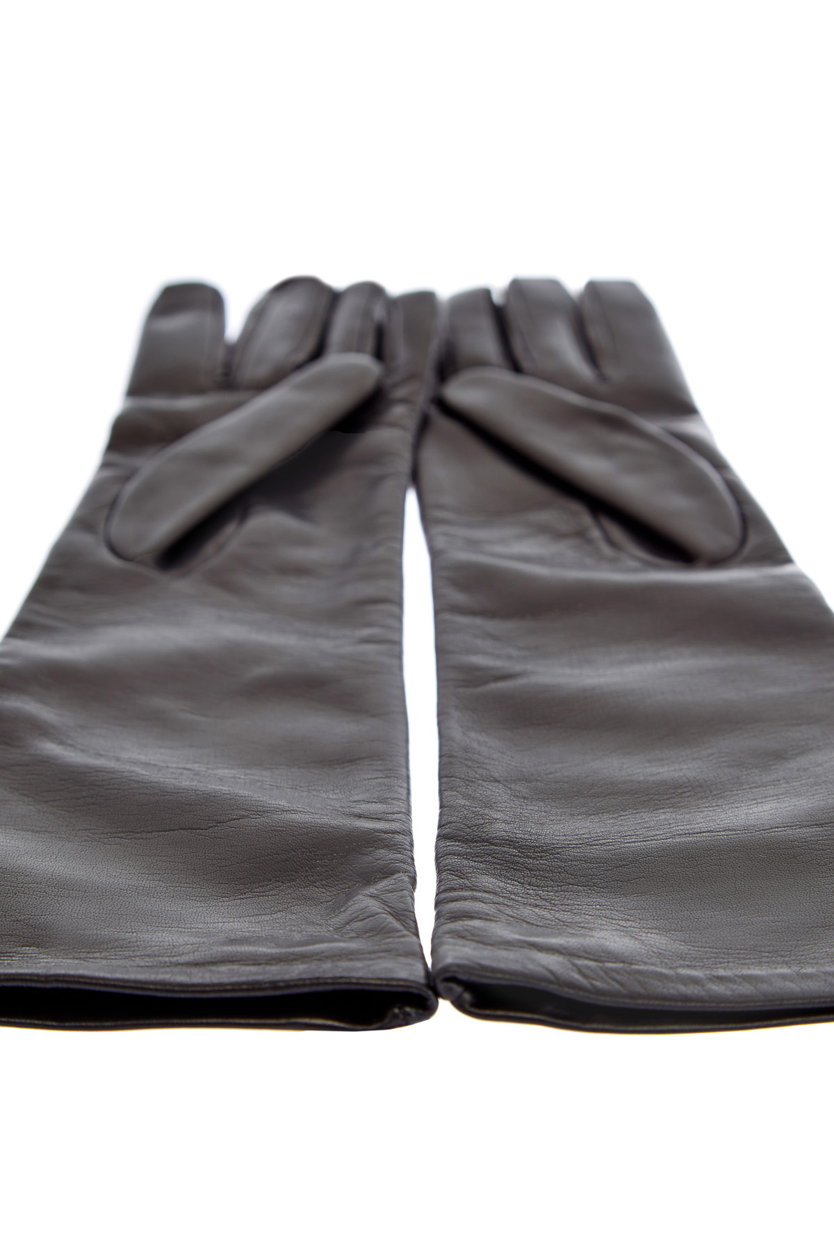 Перчатки из кожи наппа с внутренней отделкой из шелка VALENTINO GARAVANI, цвет черный, размер XXS;L;M - фото 4