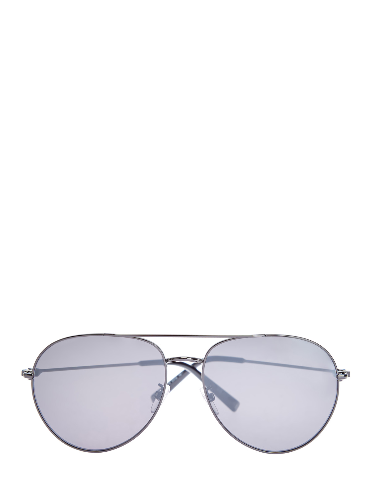 Минималистичные очки-авиаторы с тонкой оправой из металла GIVENCHY (sunglasses), цвет черный, размер S;M;L - фото 1