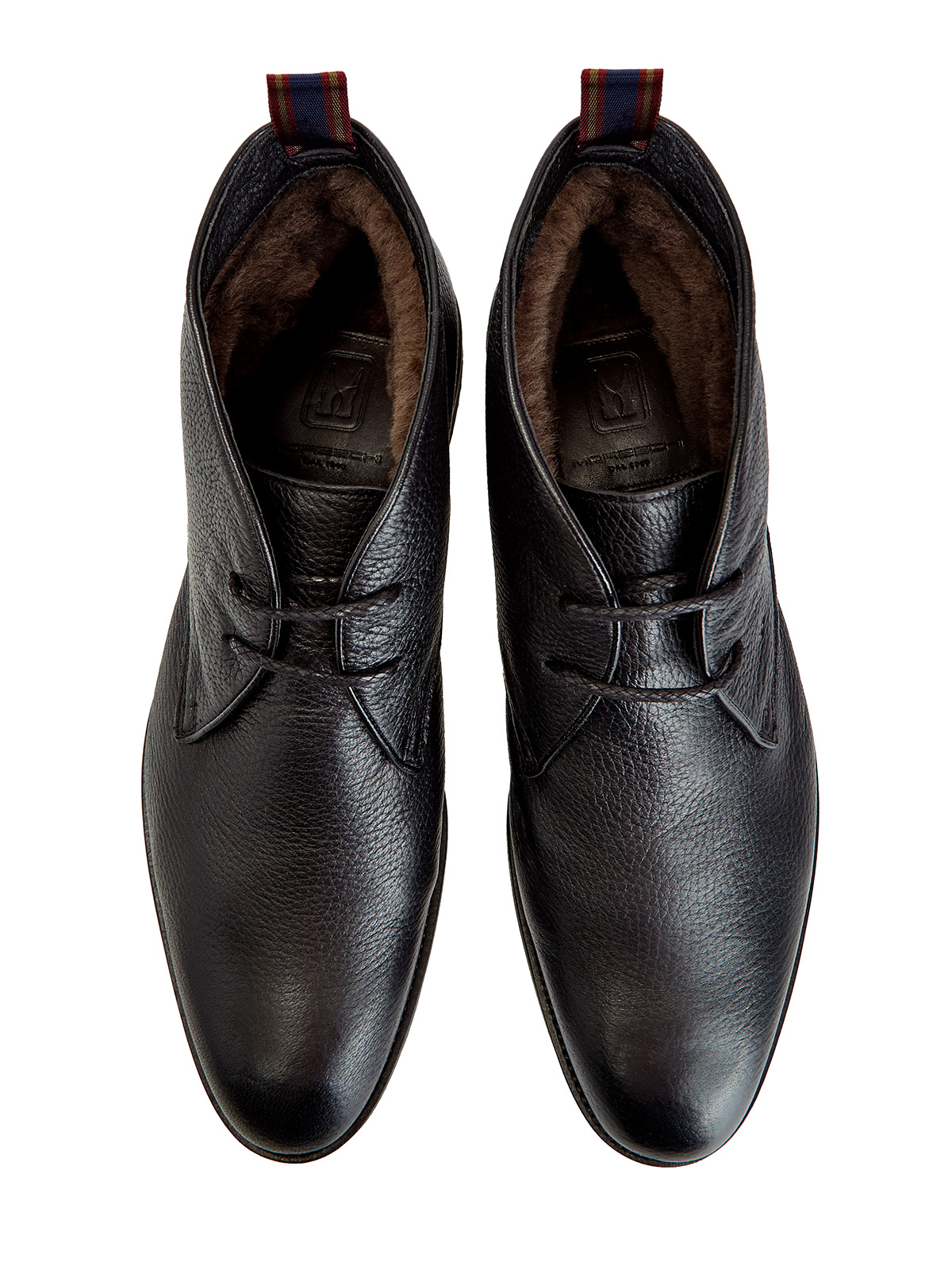 Утепленные ботинки-дезерты из кожи оленя MORESCHI, цвет черный, размер 41;41.5;42;42.5;43;44;45;46 - фото 4