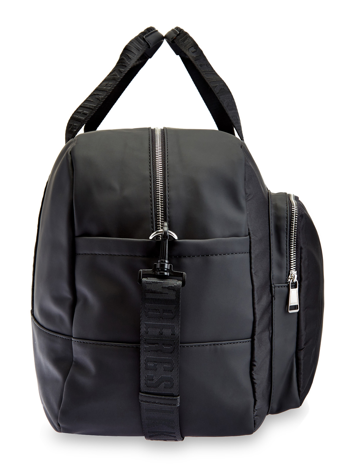 Спортивная сумка из матового нейлона и экокожи с принтом BIKKEMBERGS, цвет черный, размер 54;56;58;48 - фото 4