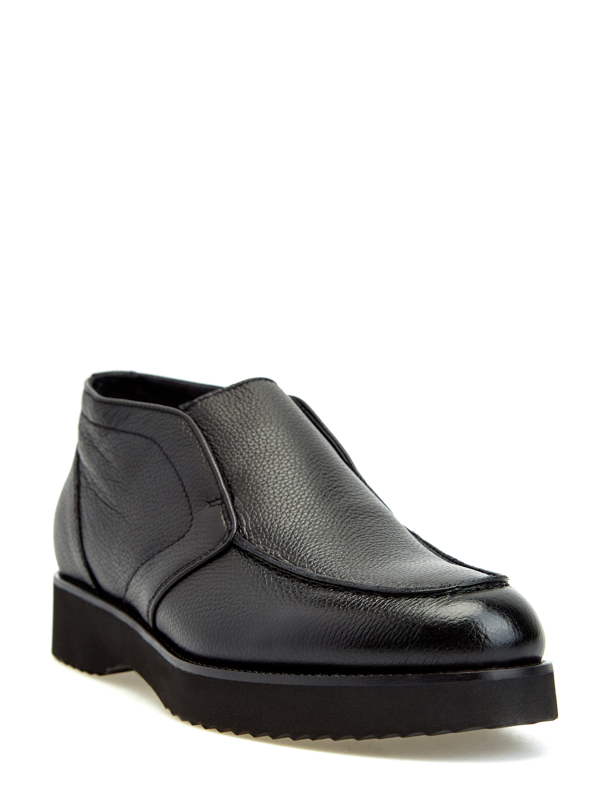 Утепленные ботинки из матовой крупнозернистой кожи DOUCAL'S, цвет черный, размер 40.5;41;41.5;42;42.5;43;43.5;44 - фото 2