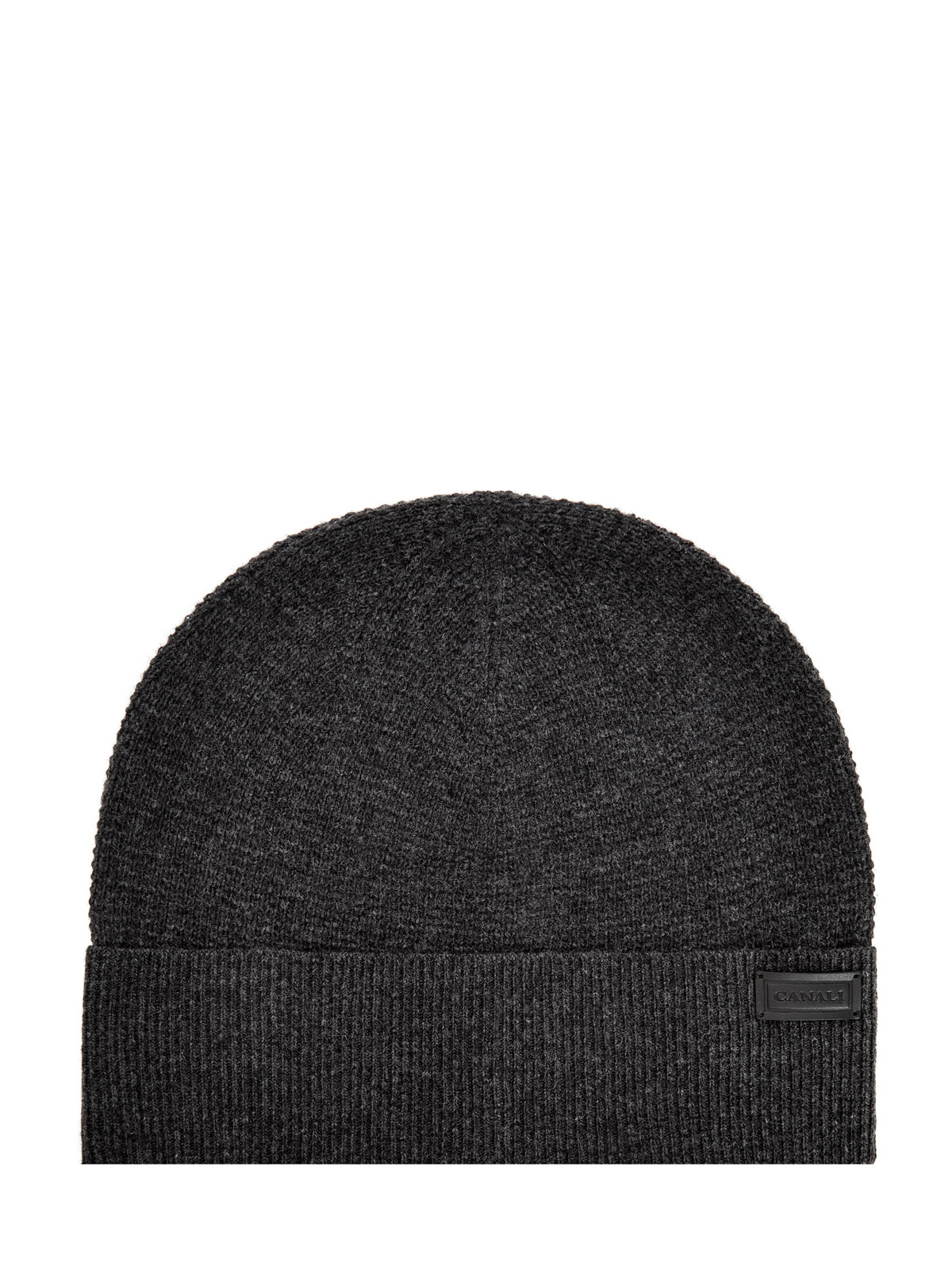 

Шапка английской вязки с кожаным патчем в тон, Серый, Шапка английской вязки с кожаным патчем в тон