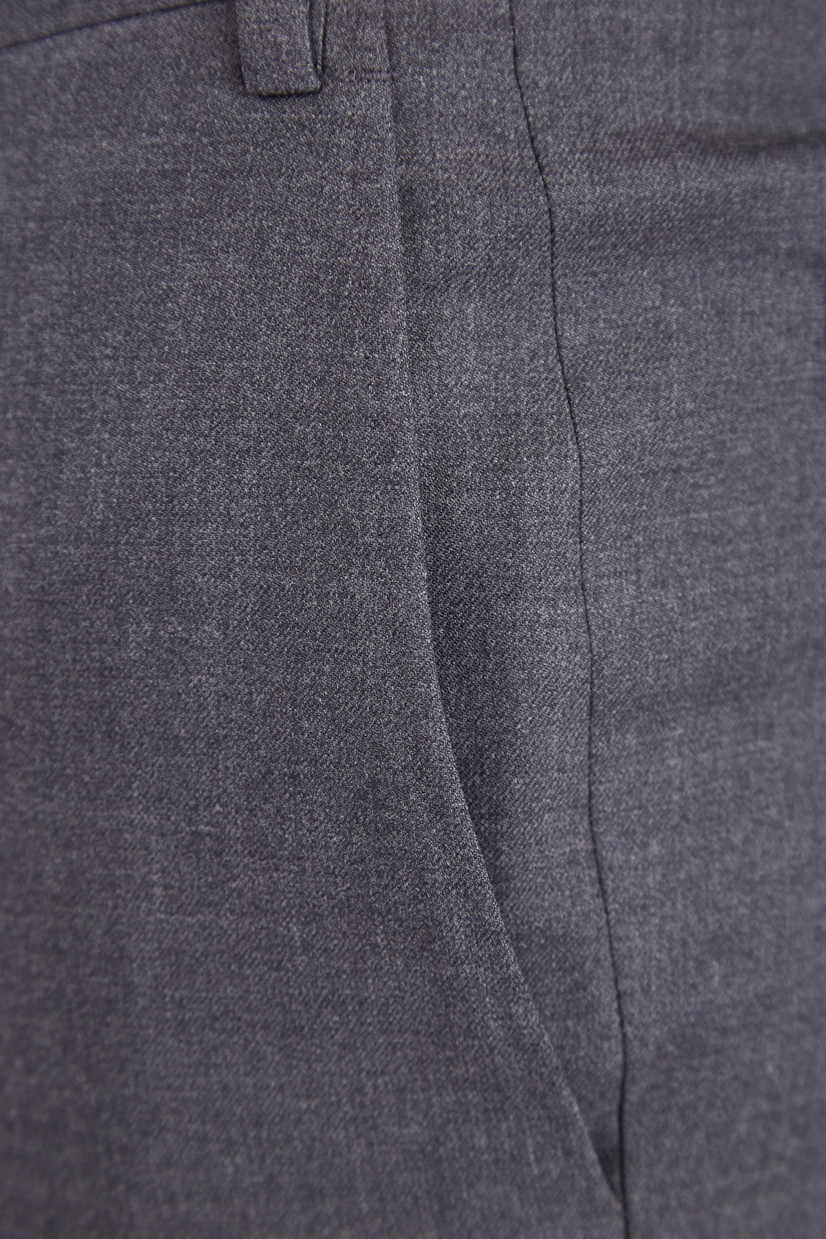 Брюки в классическом стиле из шерстяной ткани CANALI, цвет серый, размер 54;56 - фото 6