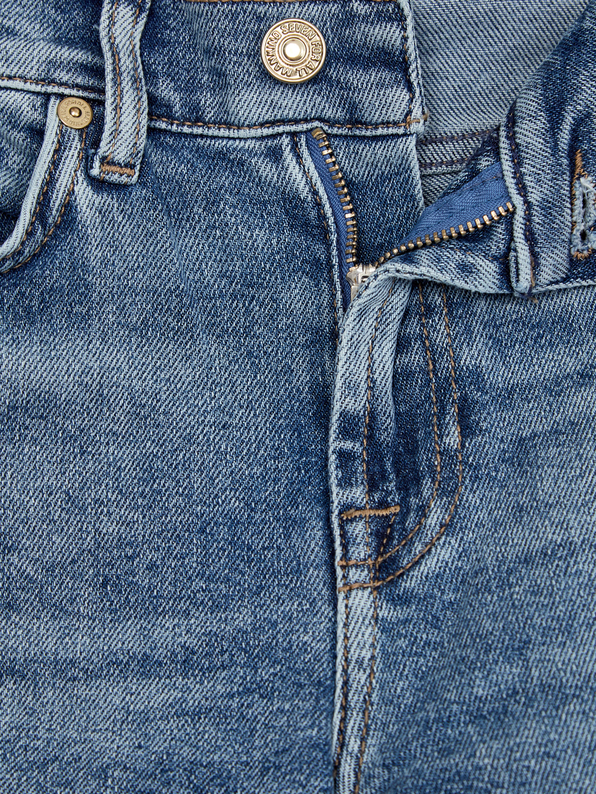 Облегающие джинсы Roxanne с контрастной прострочкой 7 FOR ALL MANKIND, цвет голубой, размер S;S;M;M;L;L - фото 6