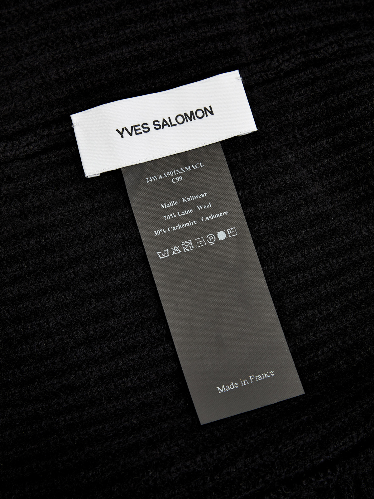 Шерстяной капор с волокнами кашемира и плотным козырьком YVES SALOMON, цвет черный, размер 36;38;40 - фото 4
