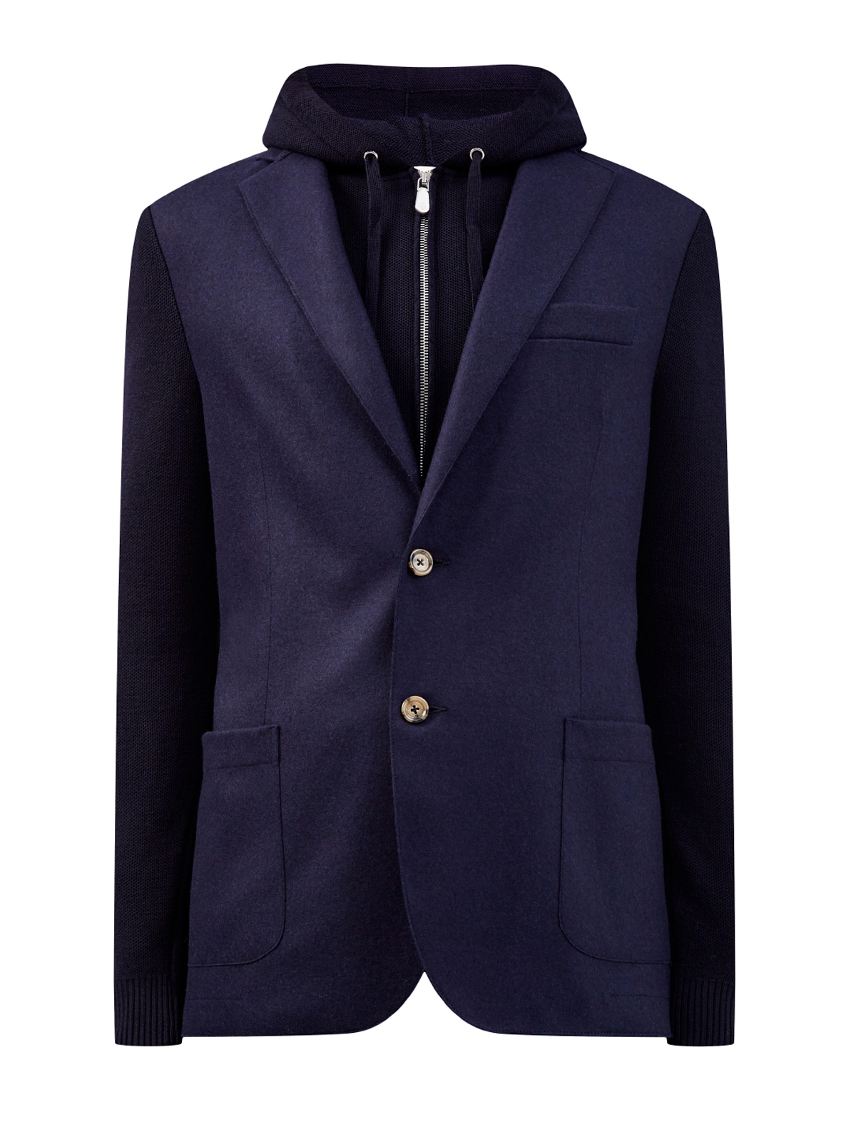 Пиджак в стиле casual из плотной шерстяной ткани ELEVENTY, цвет синий, размер 48;50