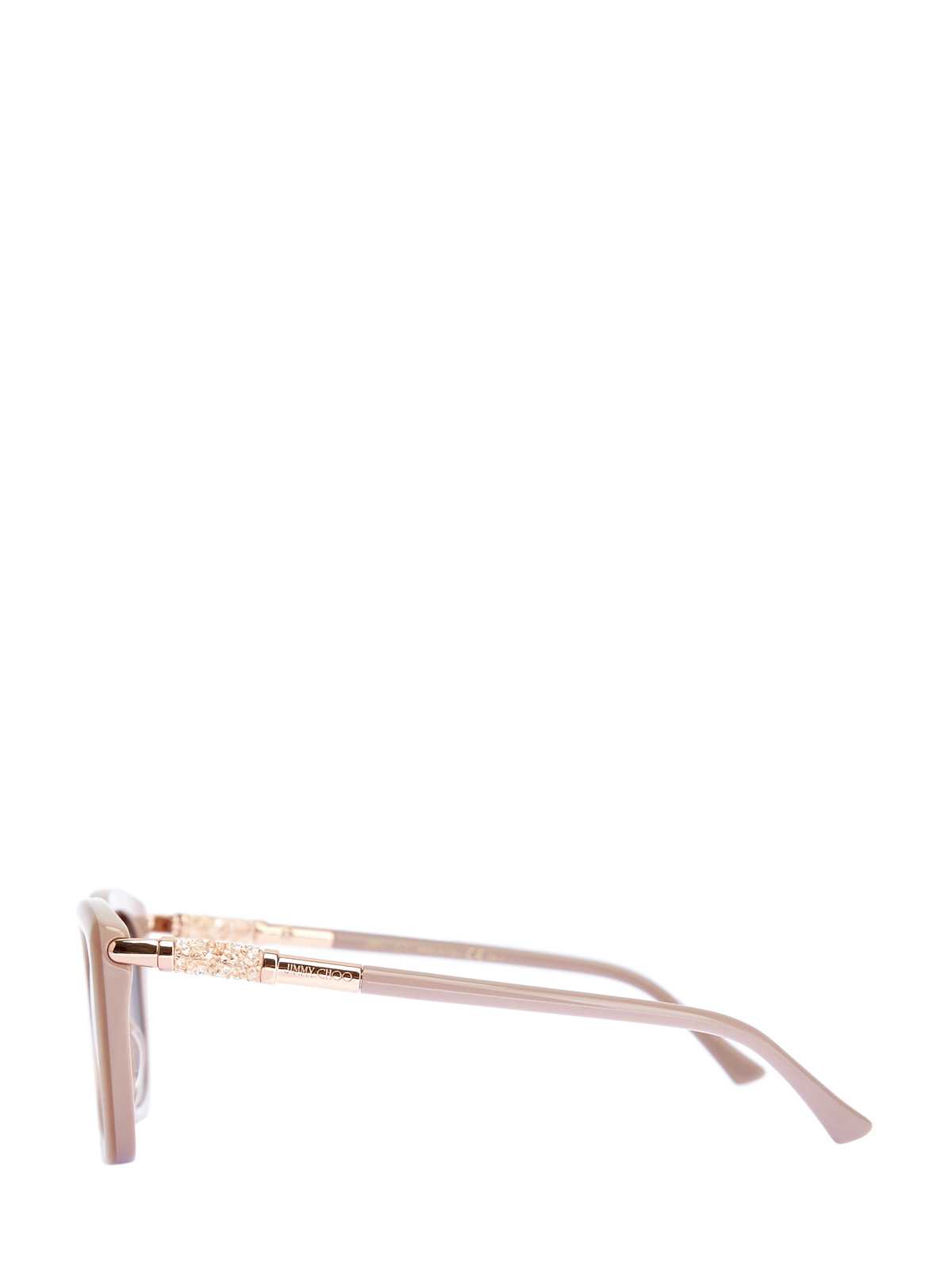 Солнцезащитные очки Adahs с мерцающей отделкой JIMMY CHOO  (sunglasses), цвет бежевый, размер S;M;L - фото 3
