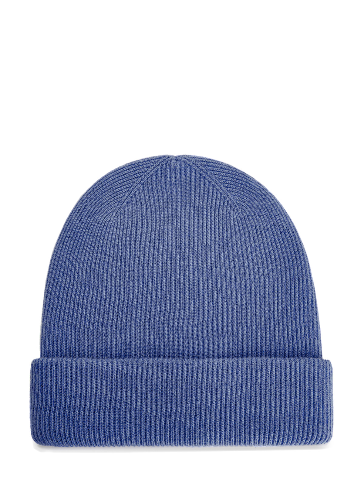 Теплая шапка с мерцающей символикой на отвороте LORENA ANTONIAZZI, цвет синий, размер S;M