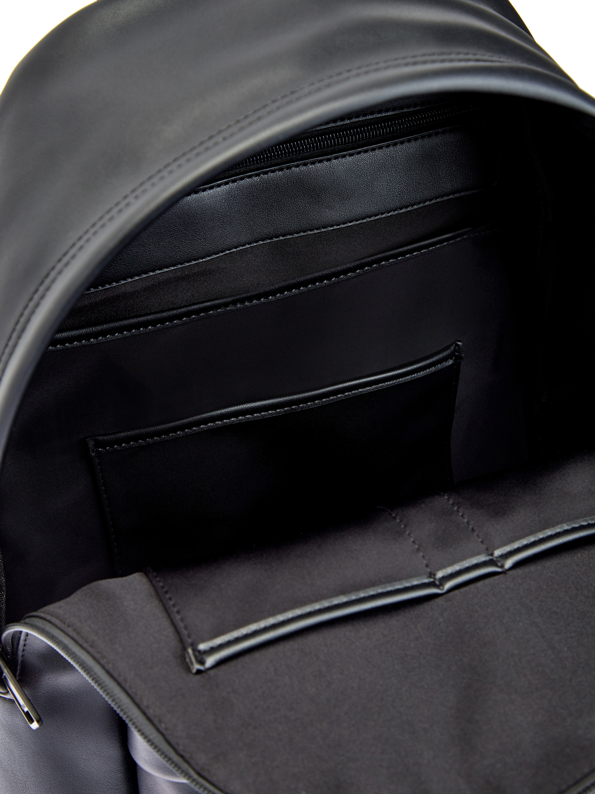 Монохромный рюкзак White Label из матовой эко-кожи BIKKEMBERGS, цвет черный, размер 5;6;7;8;9 - фото 7
