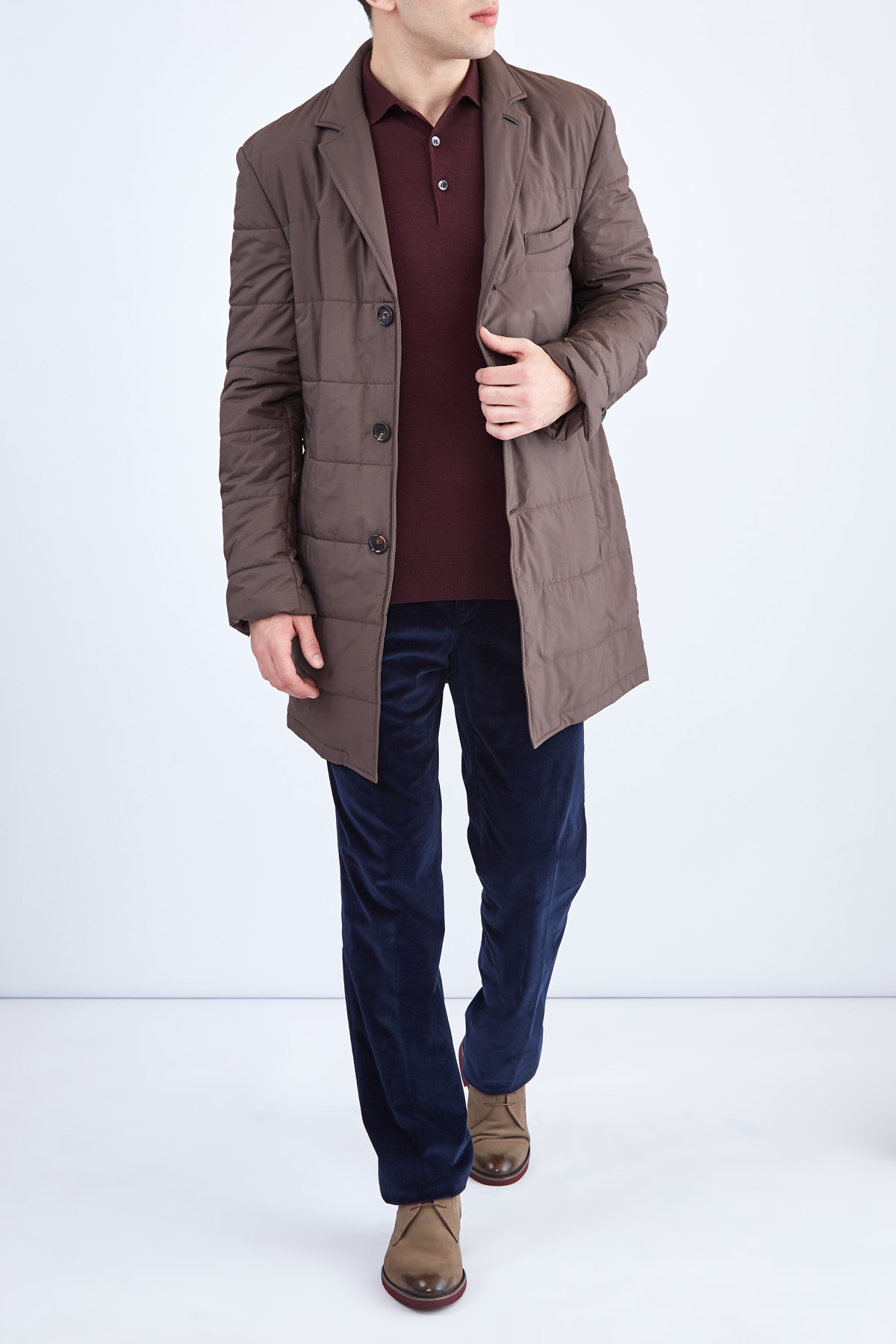 Броги из отполированного вручную нубука