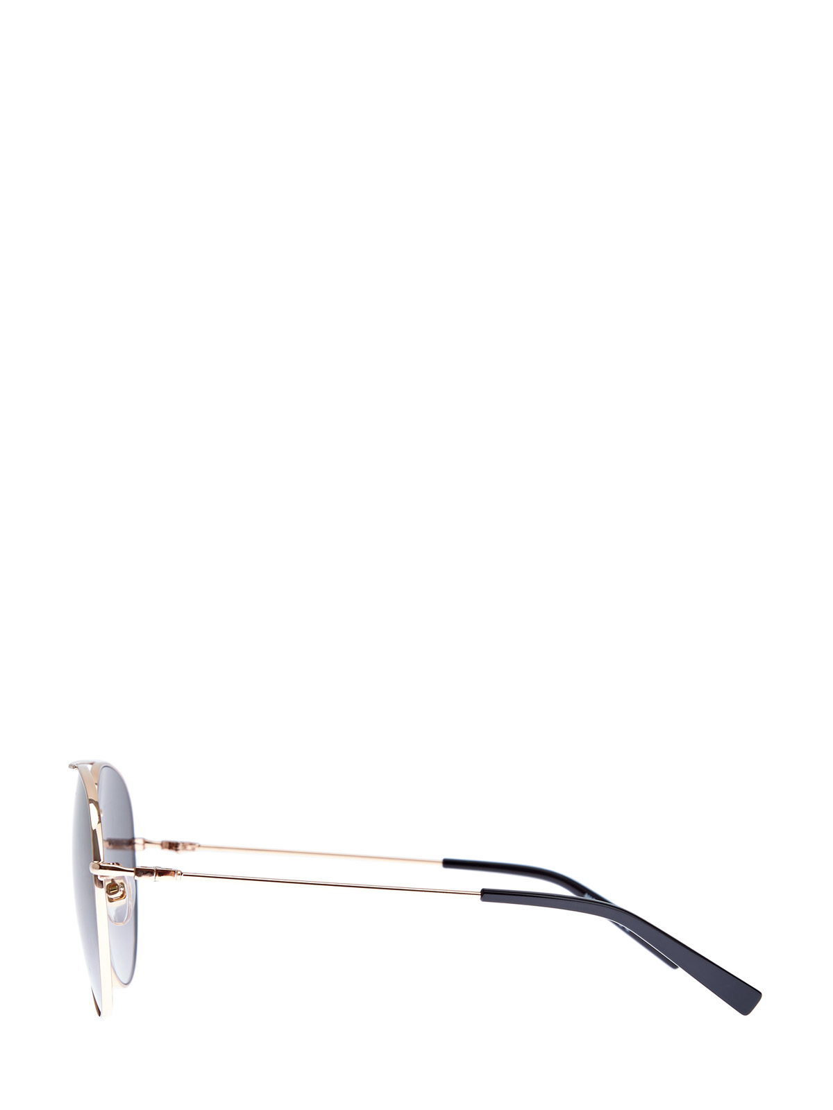 Очки в тонкой металлической оправе «авиатор» GIVENCHY (sunglasses), цвет черный, размер S;M;L - фото 3
