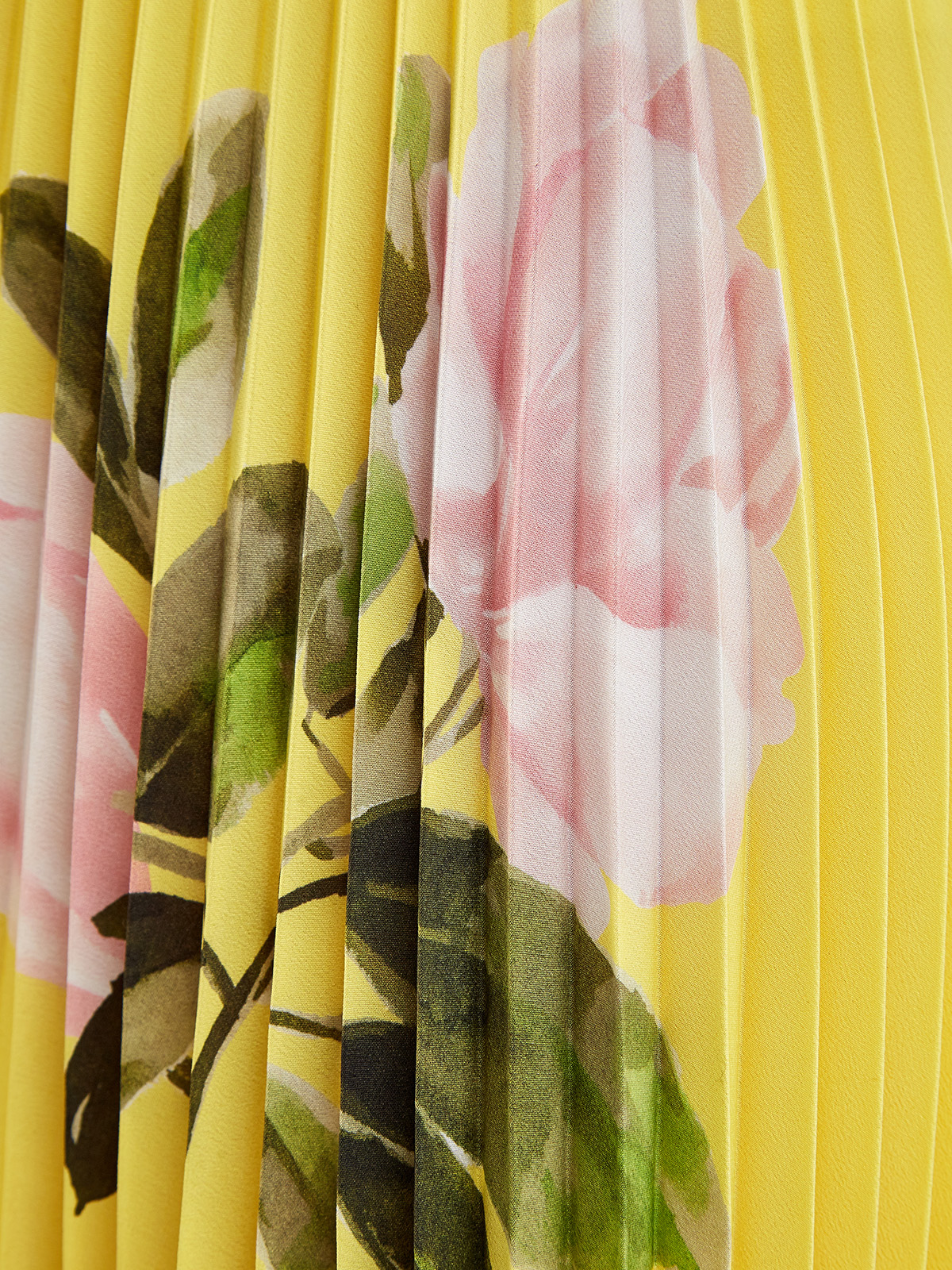Юбка-плиссе из шелкового крепдешина с цветочным принтом VALENTINO, размер 40;42 - фото 5