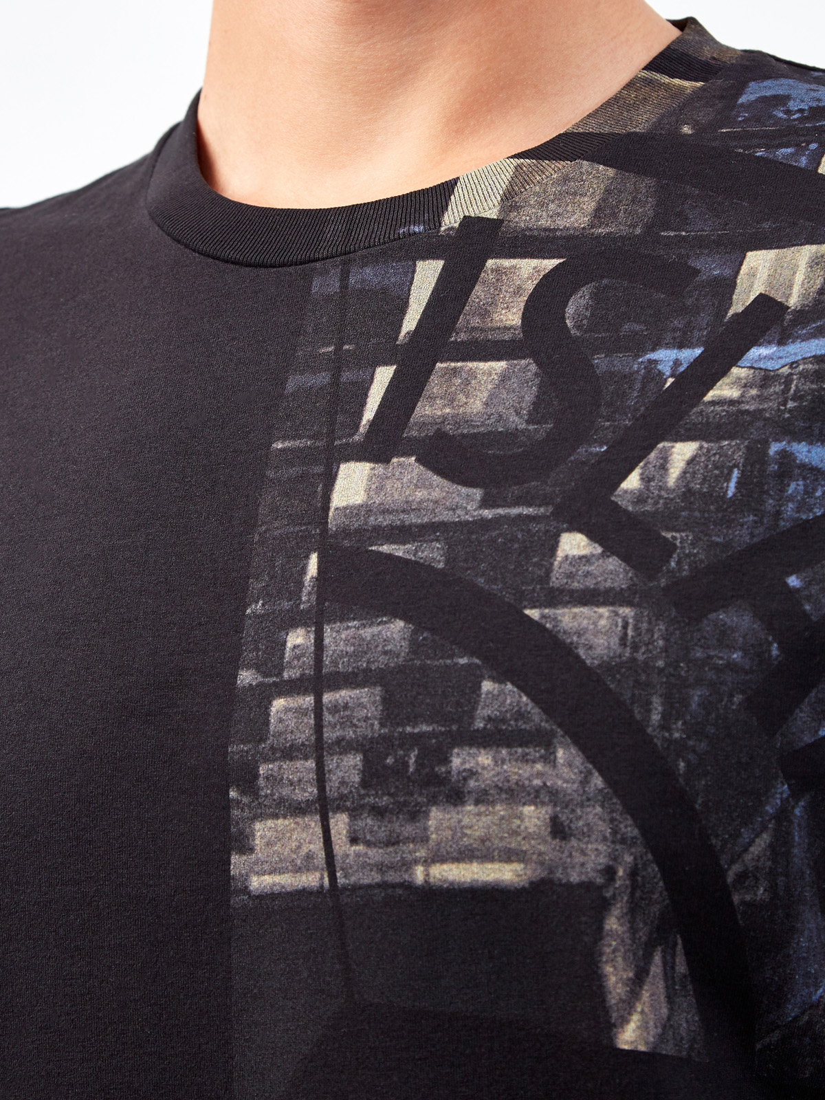 Хлопковая футболка из джерси с центрированным принтом STONE ISLAND, цвет черный, размер M;L;XL;2XL;3XL - фото 5