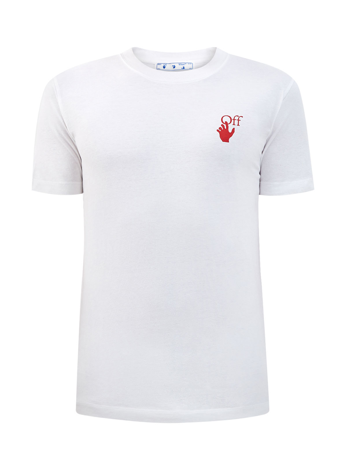 Белая футболка из джерси с макро-принтом Arrows OFF-WHITE, цвет белый, размер M;L;2XL - фото 1