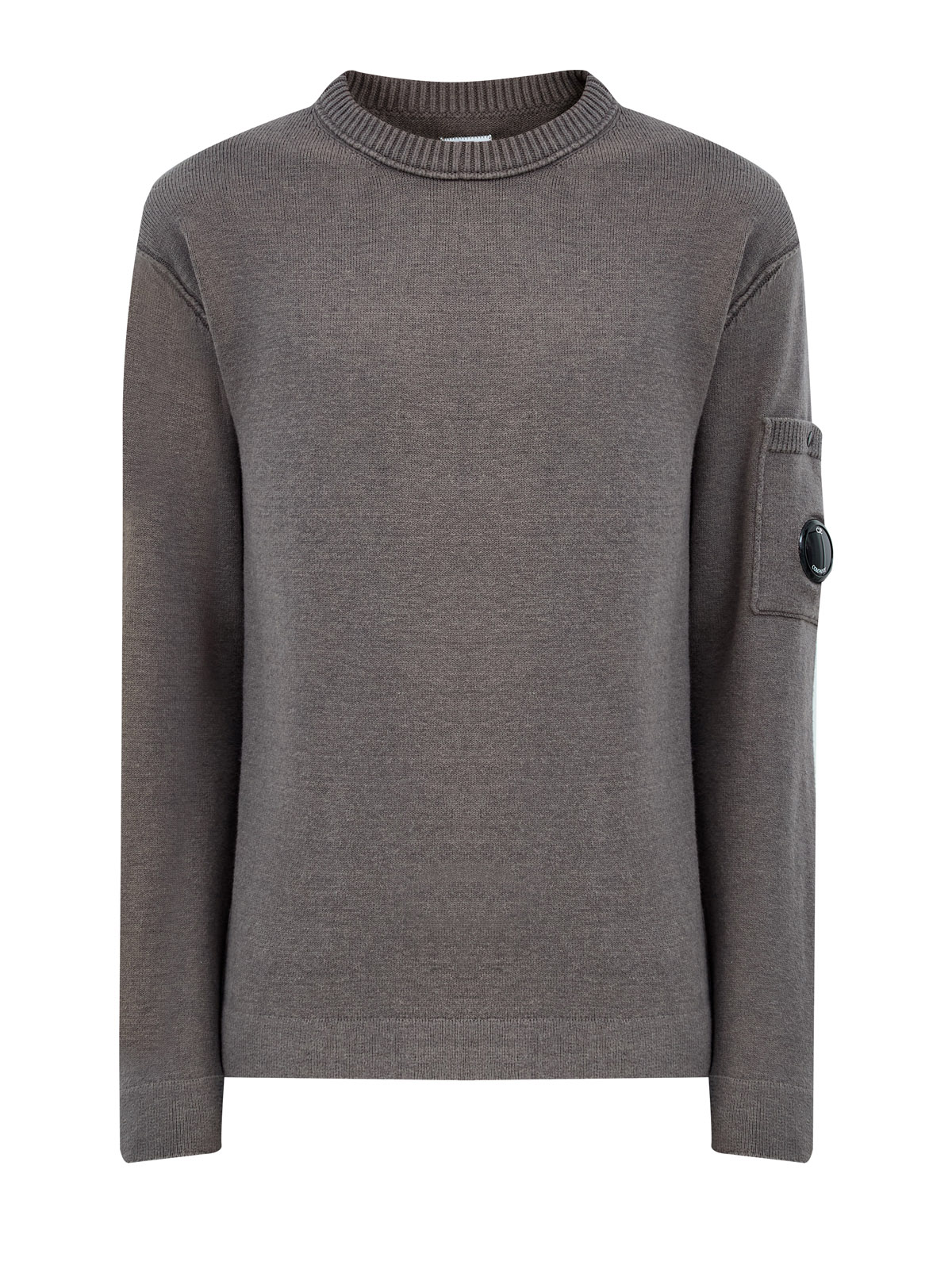 Джемпер из смесового хлопка с накладным карманом и линзой 38900₽