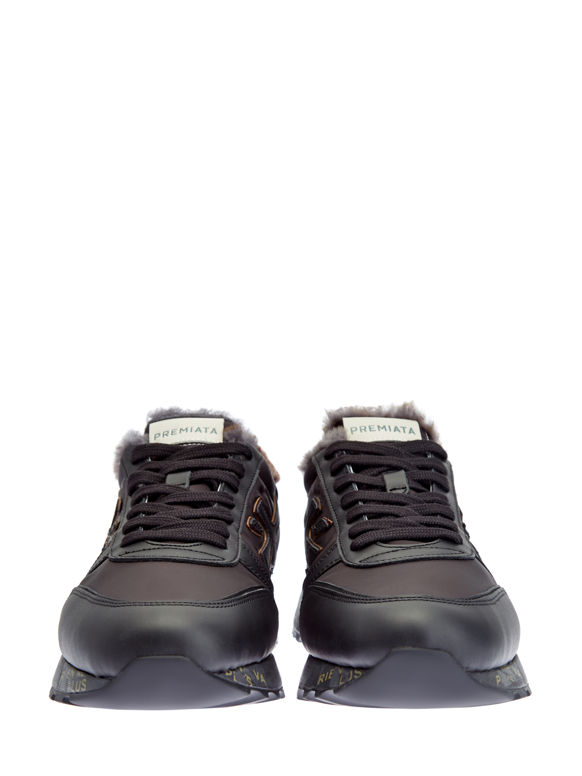 Утепленные мехом кроссовки Mick с принтом на ранте PREMIATA, цвет черный, размер 6;7;8;9;10;11 - фото 6